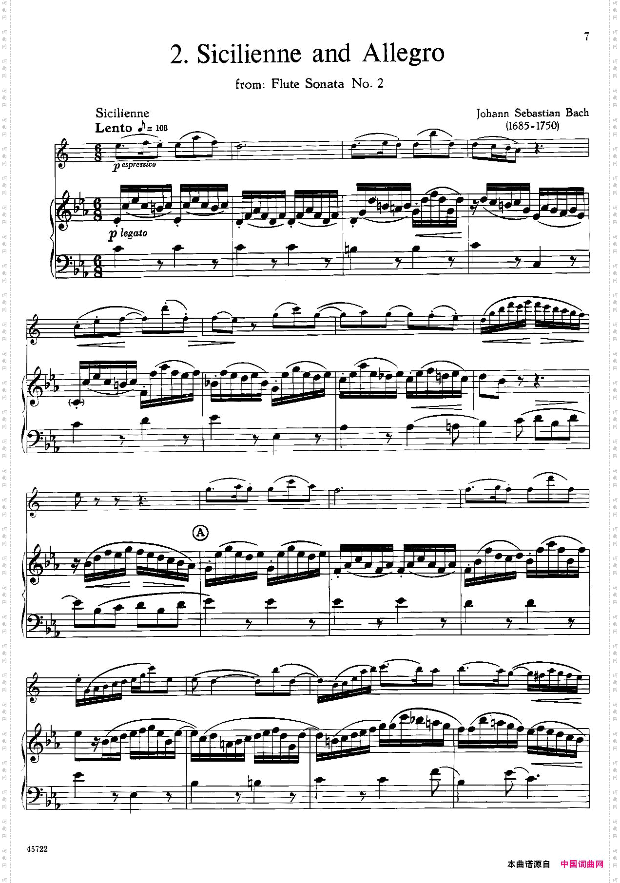 15首古典萨克斯独奏曲:2、SicilienneandAllegro中音萨克斯+钢琴伴奏_15首古典萨克斯独奏曲:2、Sicilienne and Allegro中音萨克斯+钢琴伴奏