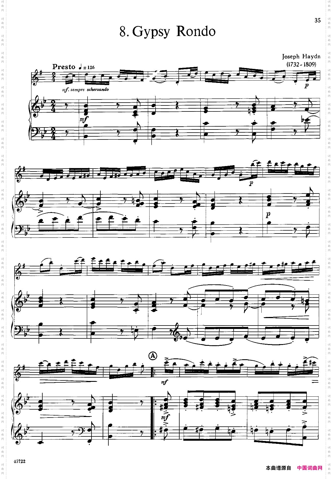 15首古典萨克斯独奏曲:8、GypsyRondo中音萨克斯+钢琴伴奏_15首古典萨克斯独奏曲:8、Gypsy Rondo中音萨克斯+钢琴伴奏