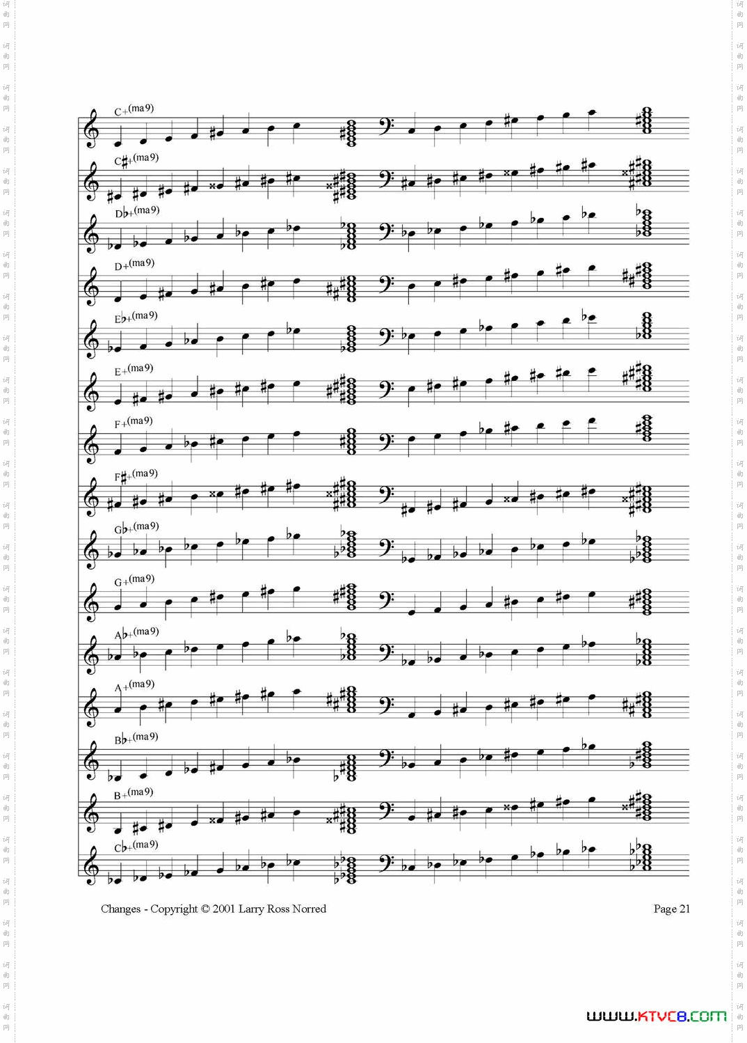 常见爵士音阶P.21——40