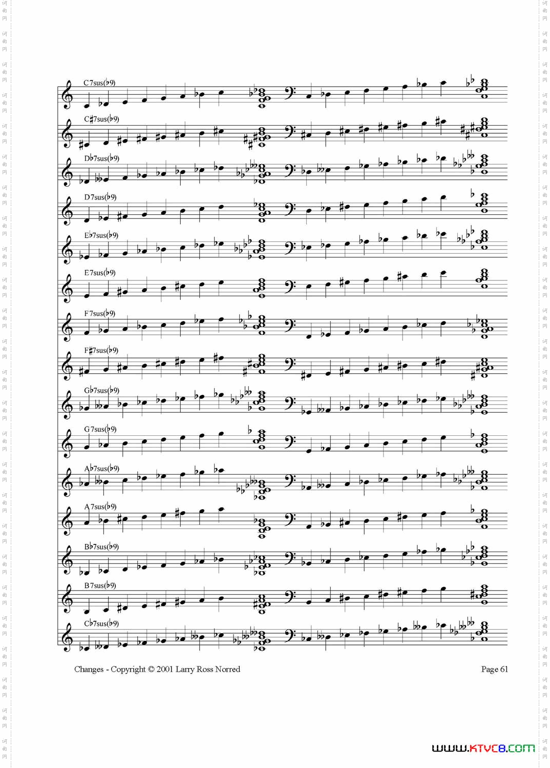 常见爵士音阶P.61——80