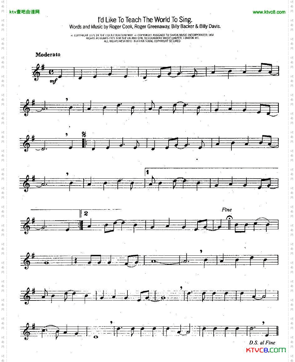 l‘dLikeToTeachTheWorldToSing