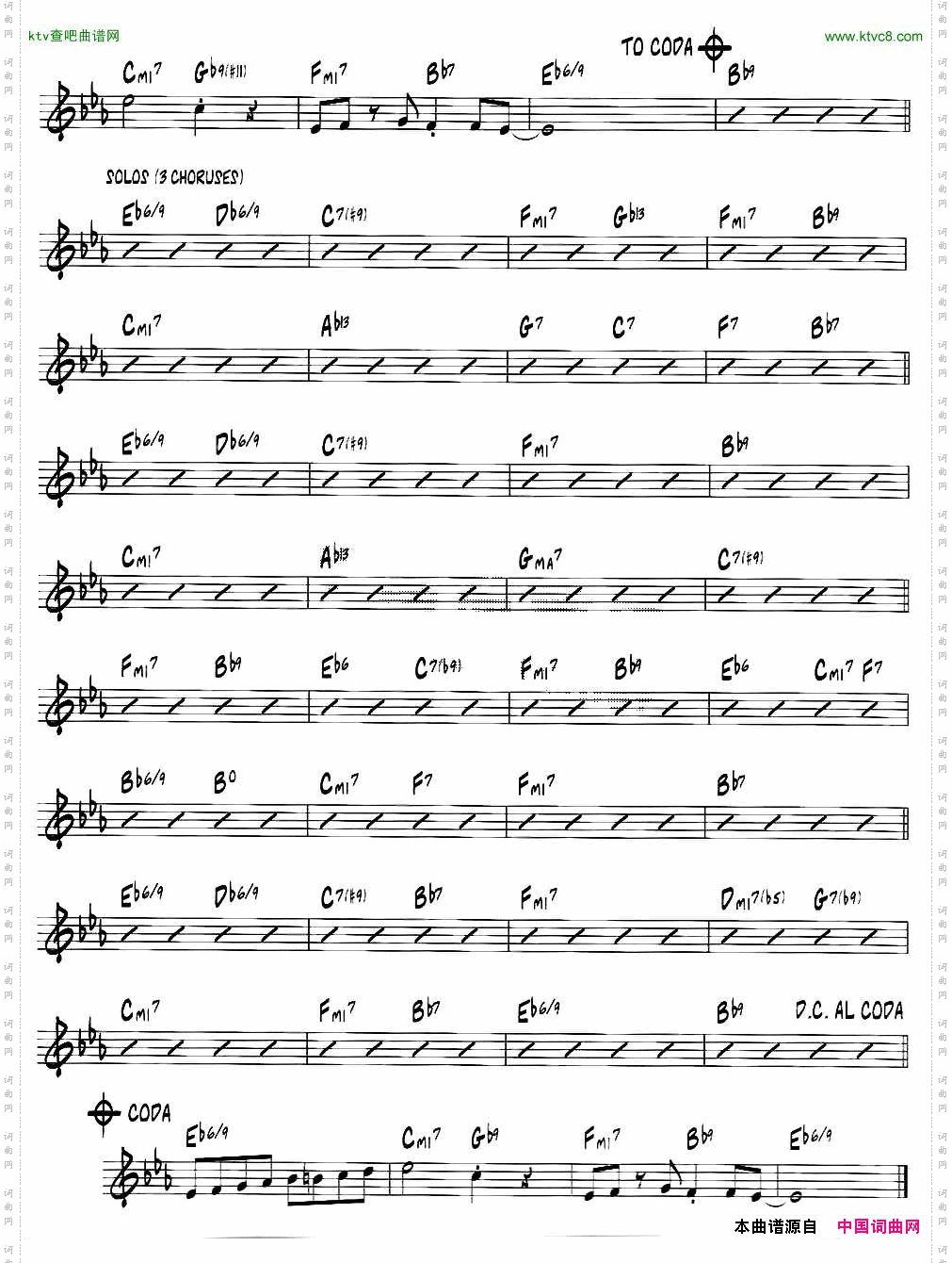 HERE’STOTHEPEOPLEjazz系列萨克斯谱