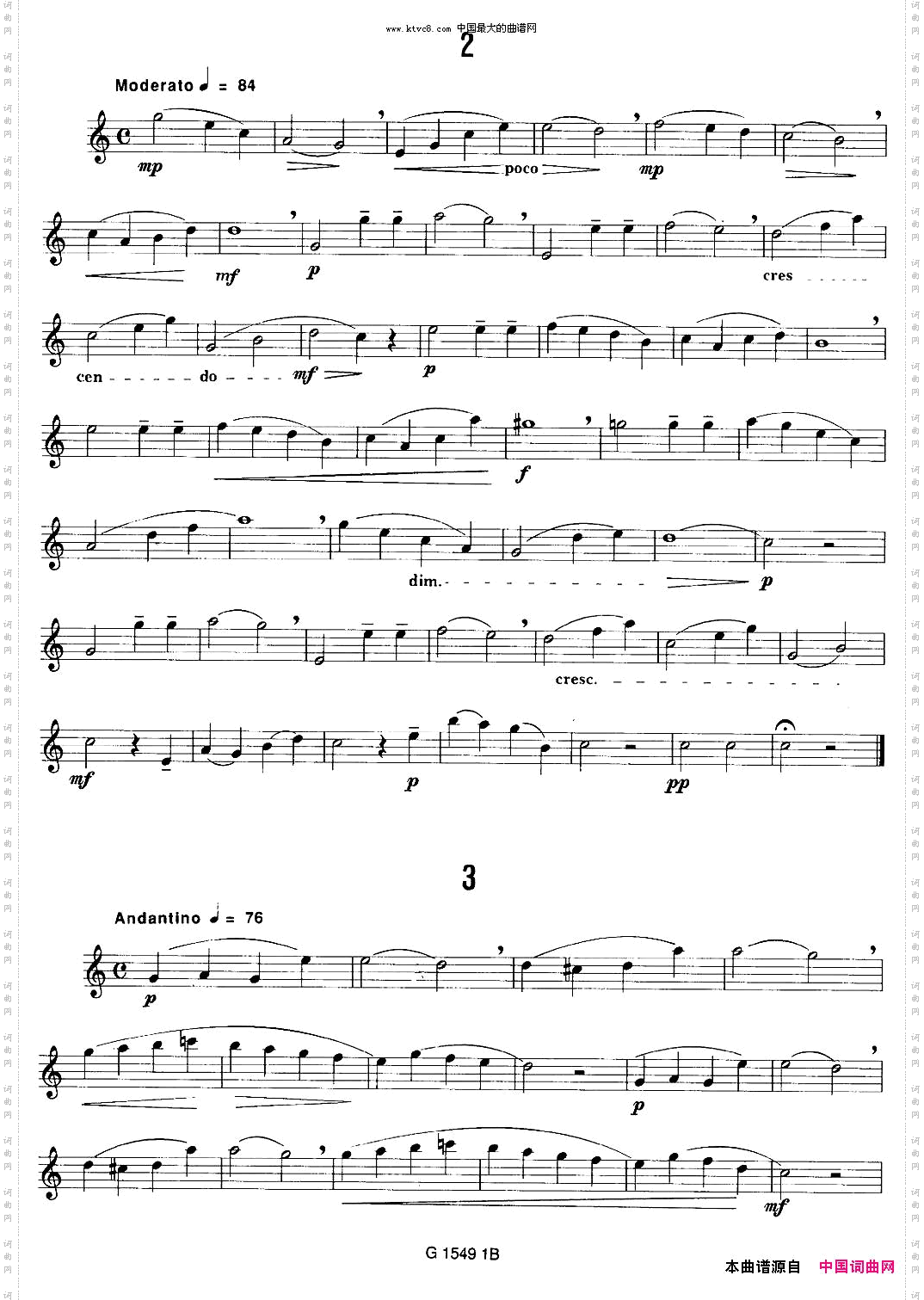 50首经典萨克斯管练习曲1—10