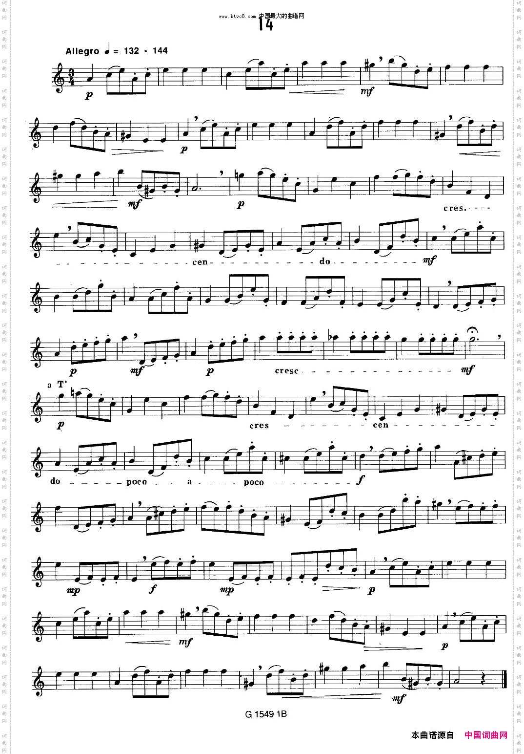 50首经典萨克斯管练习曲11—20