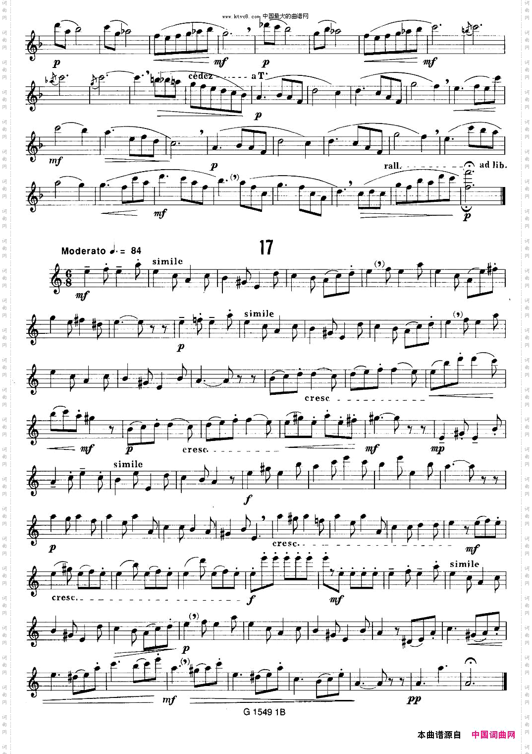 50首经典萨克斯管练习曲11—20