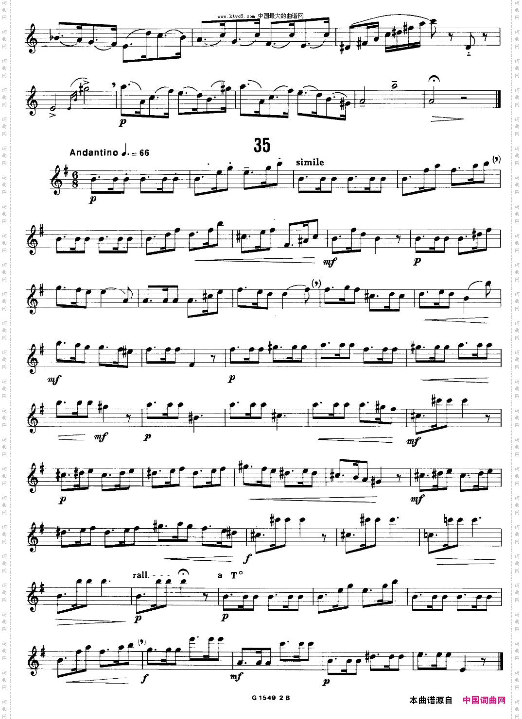 50首经典萨克斯管练习曲32—41