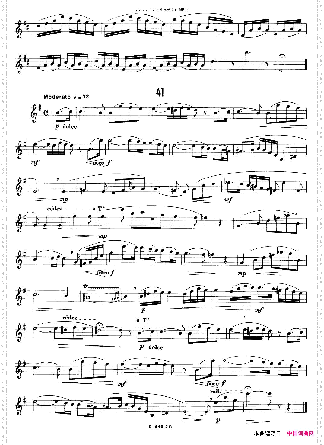 50首经典萨克斯管练习曲32—41