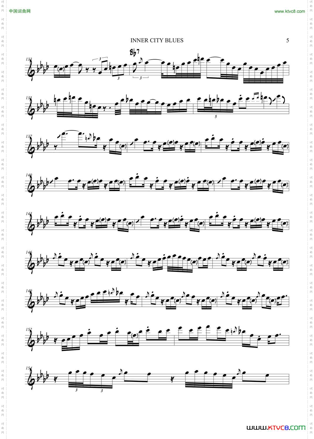 InnerCityBlues次中音萨克斯_Inner City Blues次中音萨克斯