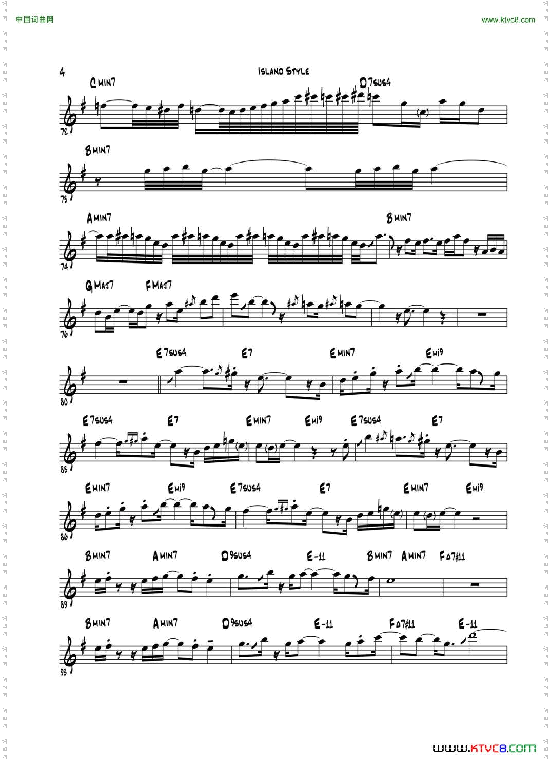 IslandStlye次中音萨克斯_Island Stlye次中音萨克斯