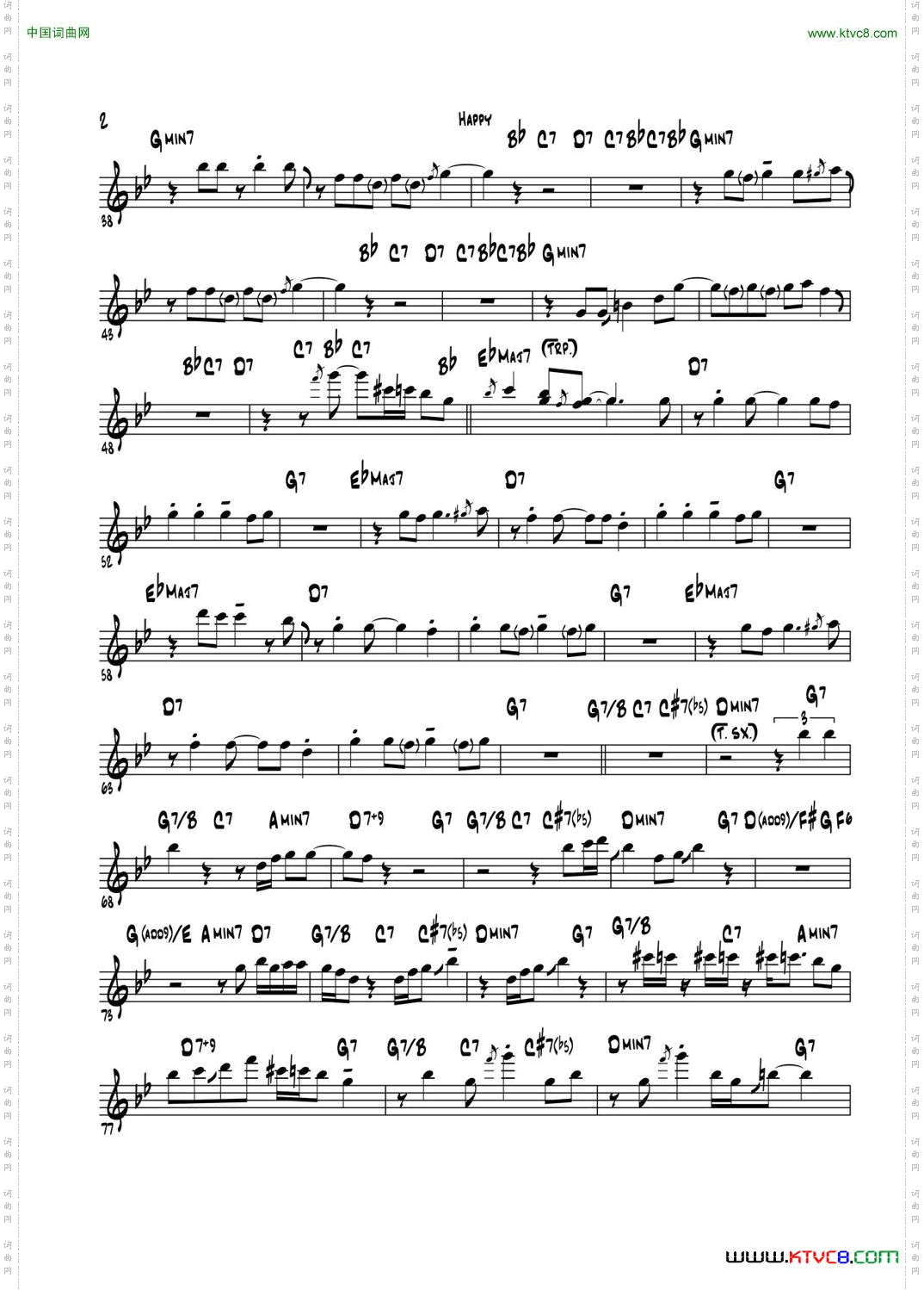 Happy次中音萨克斯