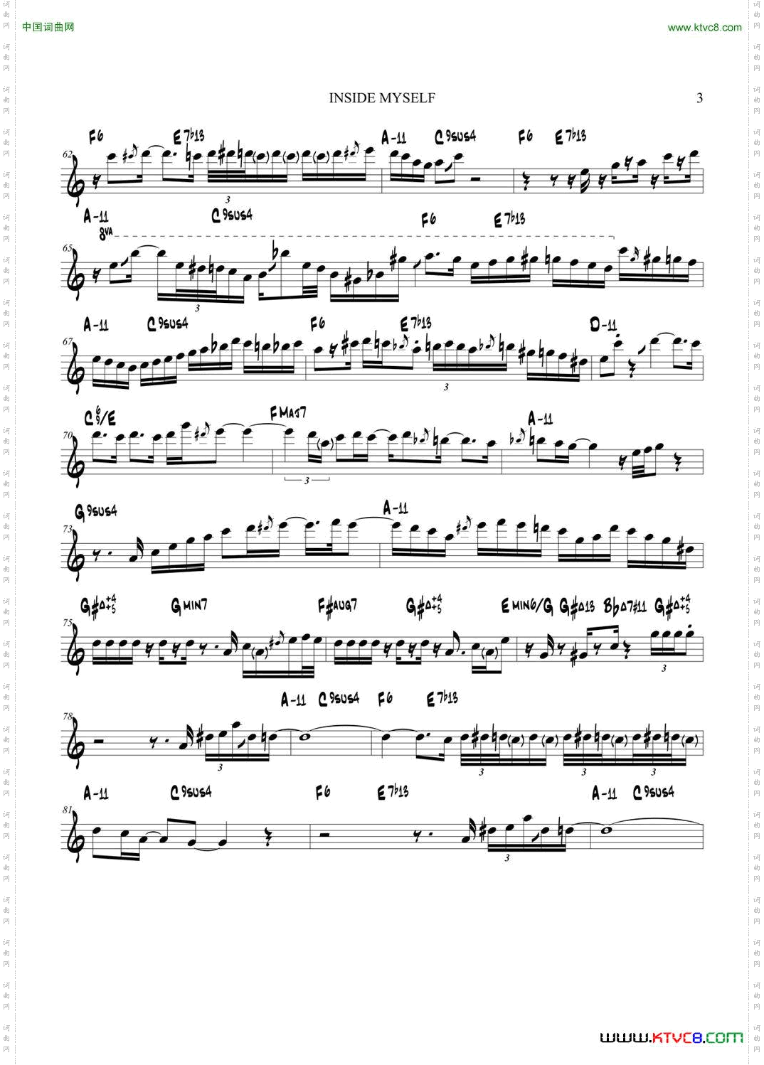 InsideMyself中音萨克斯_Inside My self中音萨克斯