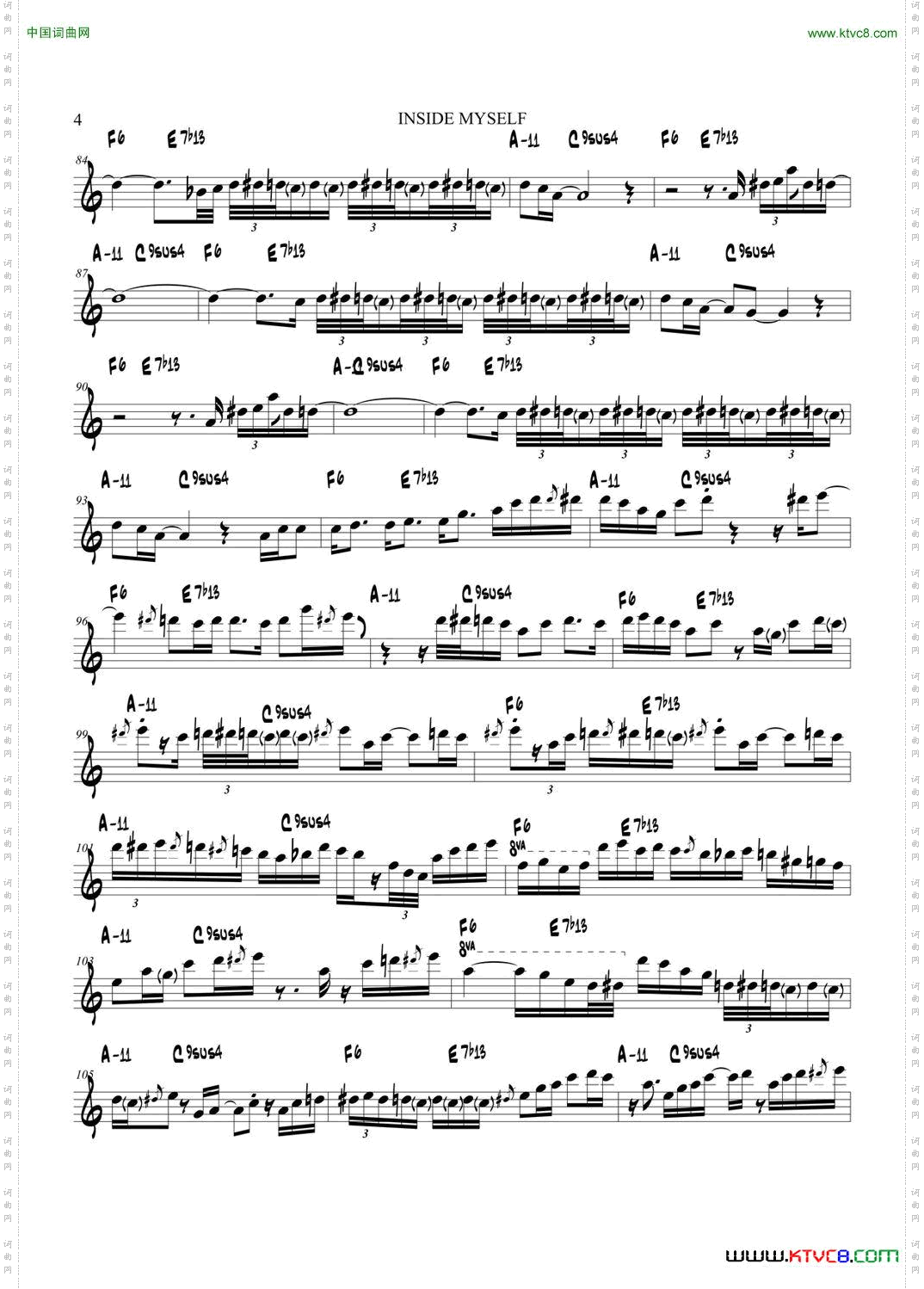 InsideMyself中音萨克斯_Inside My self中音萨克斯