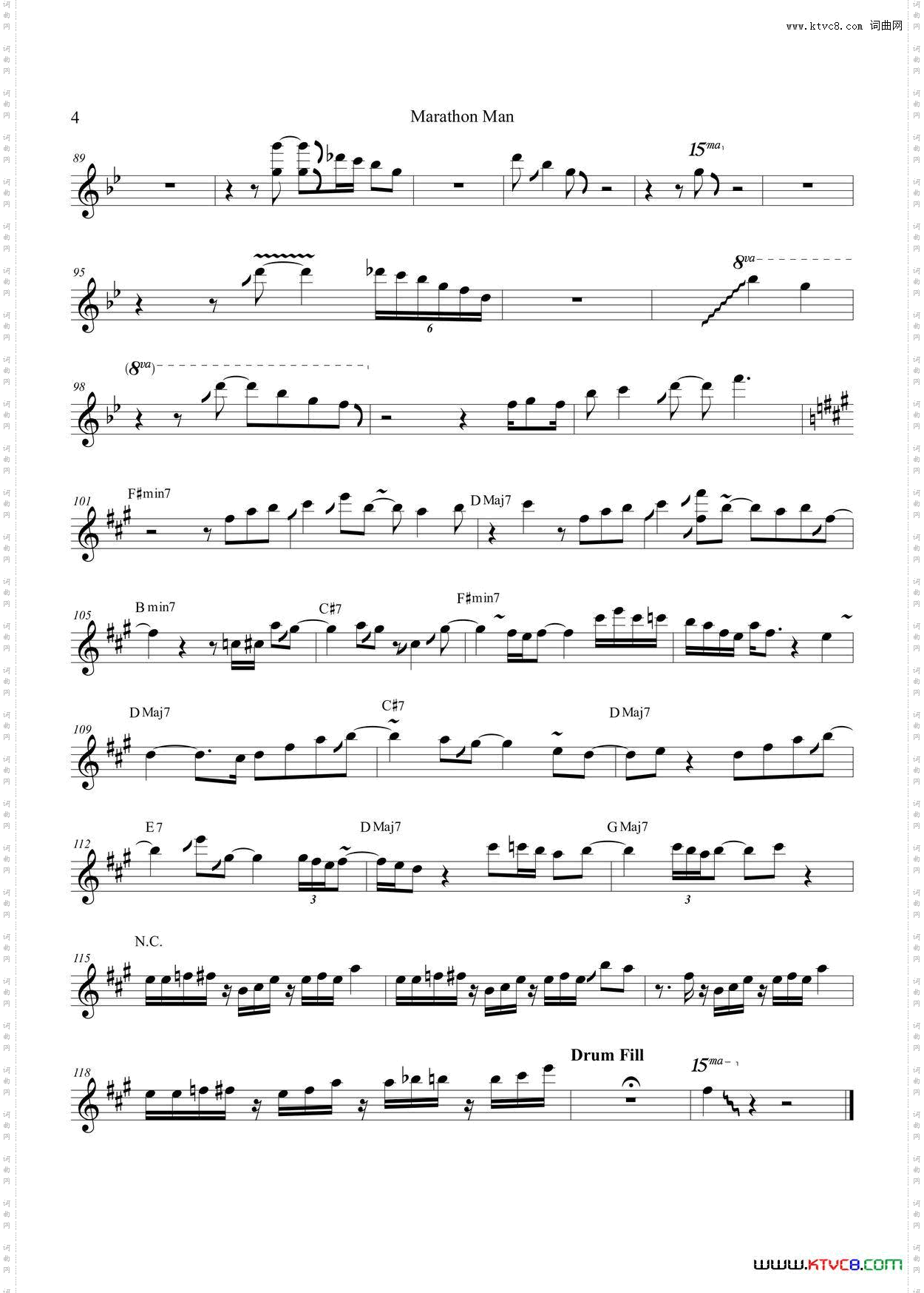 MarathonMan次中音萨克斯_Marathon Man次中音萨克斯