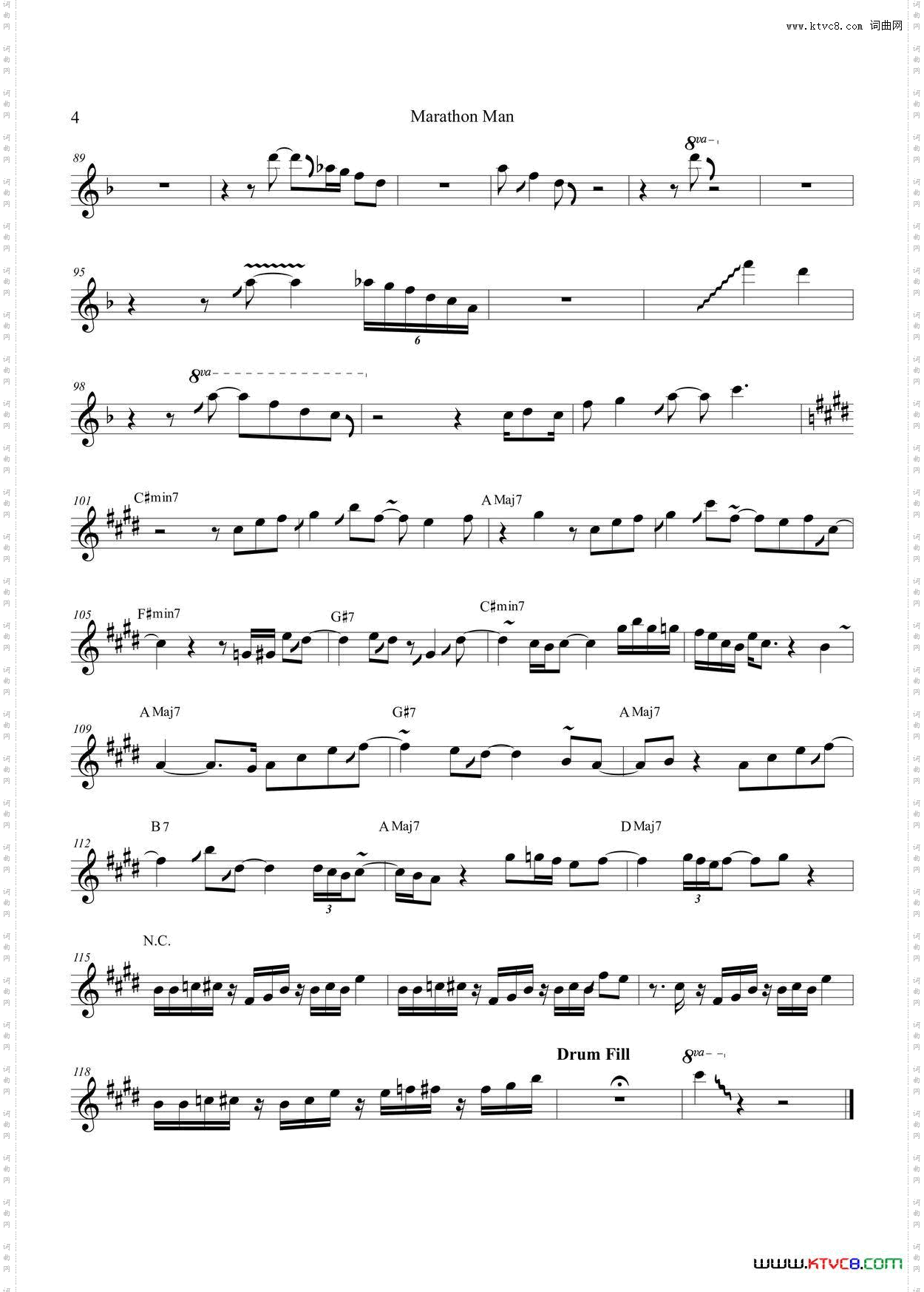 MarathonMan中音萨克斯_Marathon Man中音萨克斯