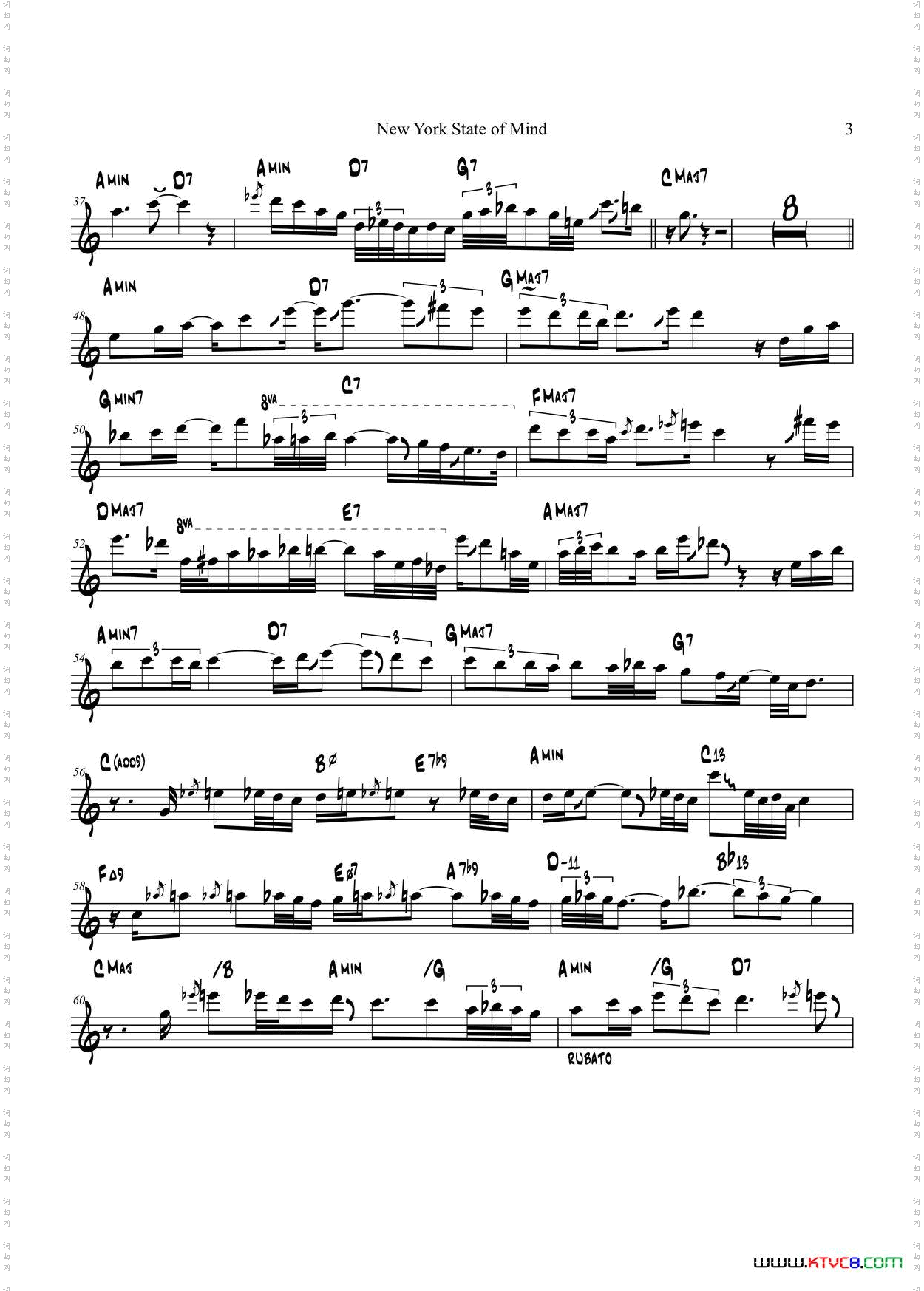 NewYorkStateofMind次中音萨克斯_New York Stateof Mind次中音萨克斯