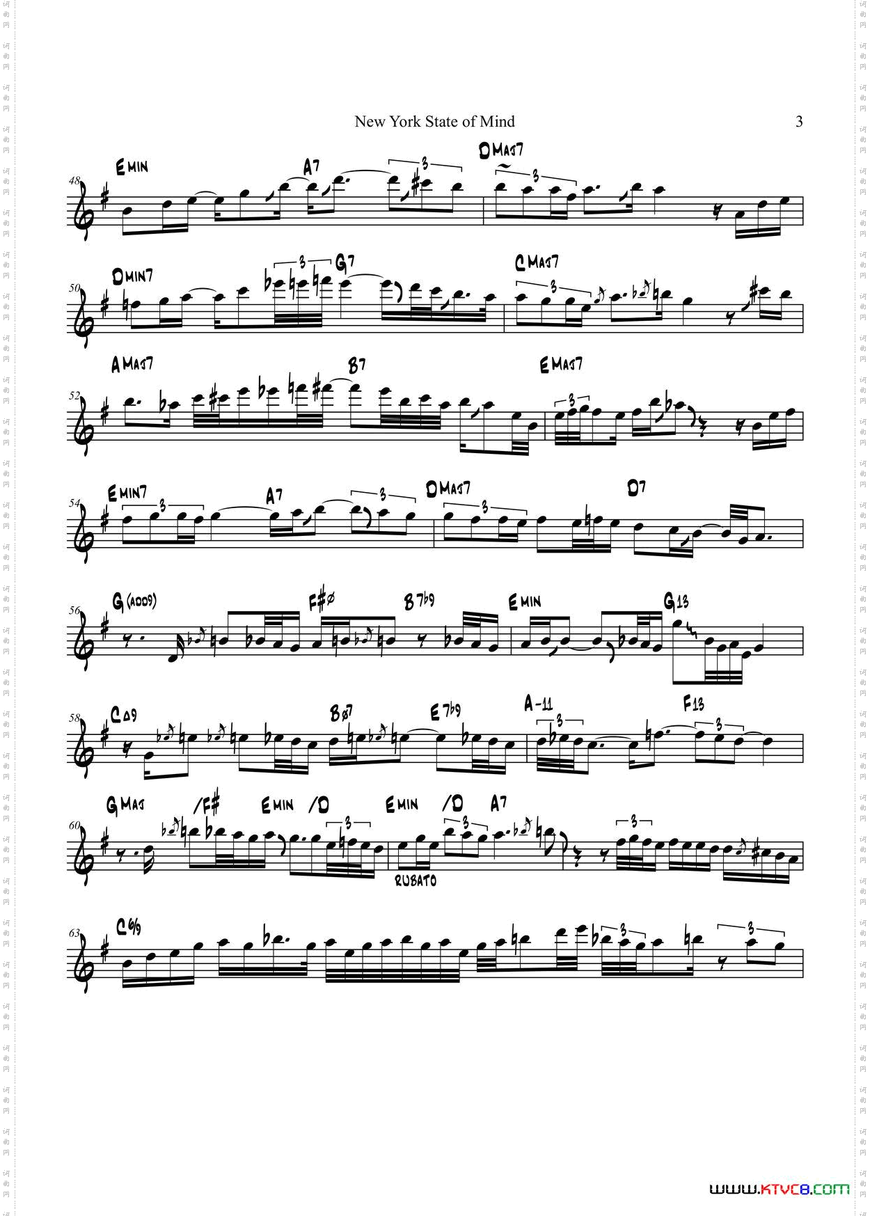 NewYorkStateofMind中音萨克斯_New York Stateof Mind中音萨克斯