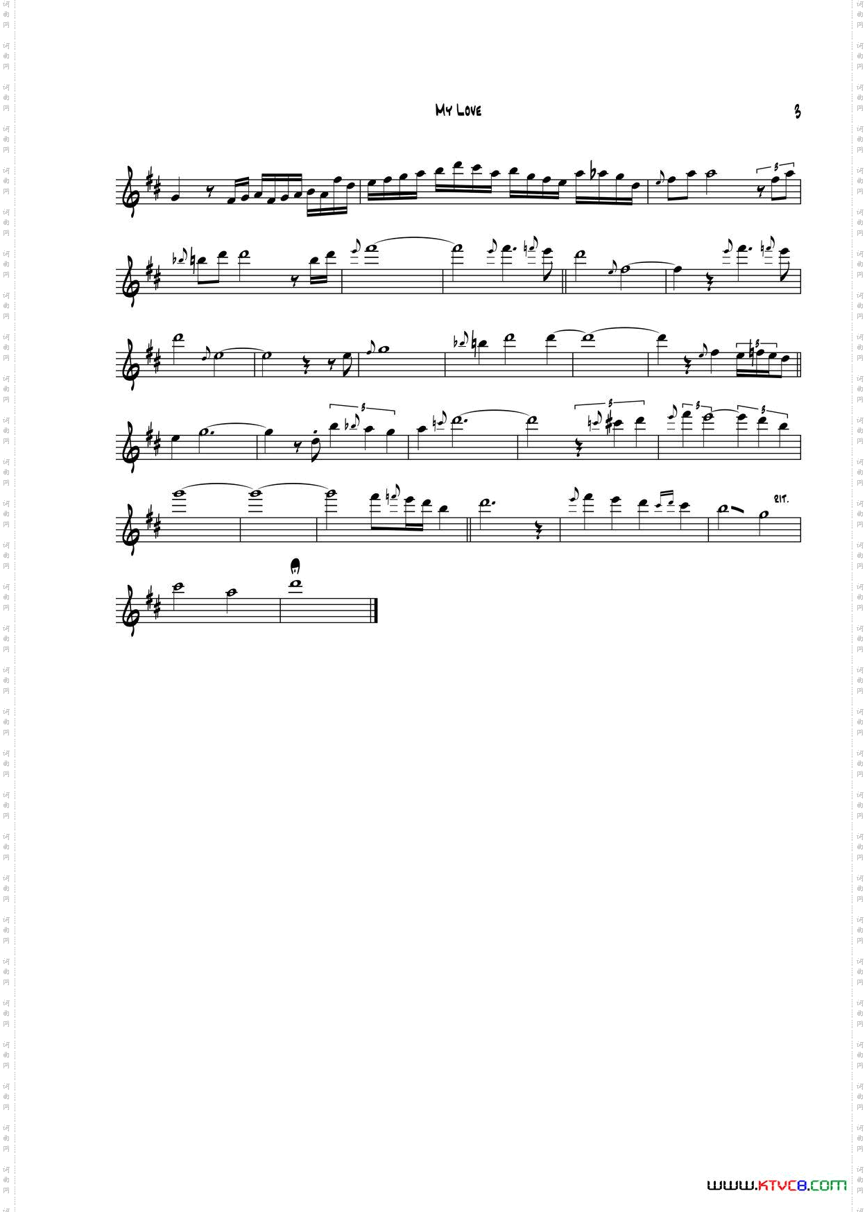 MyLove中音萨克斯_My Love中音萨克斯