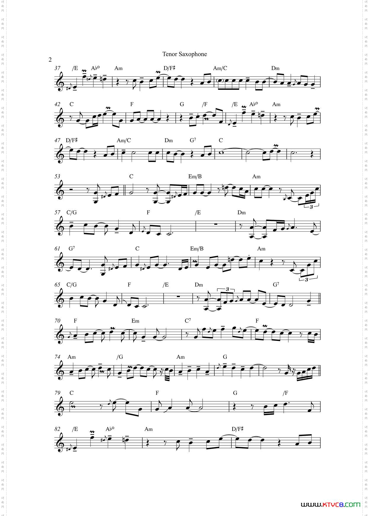 Nothing‘sGonnaChangeMyLoveFouYour次中音萨克斯_Nothing‘s Gonna Change My Love Fou Your次中音萨克斯