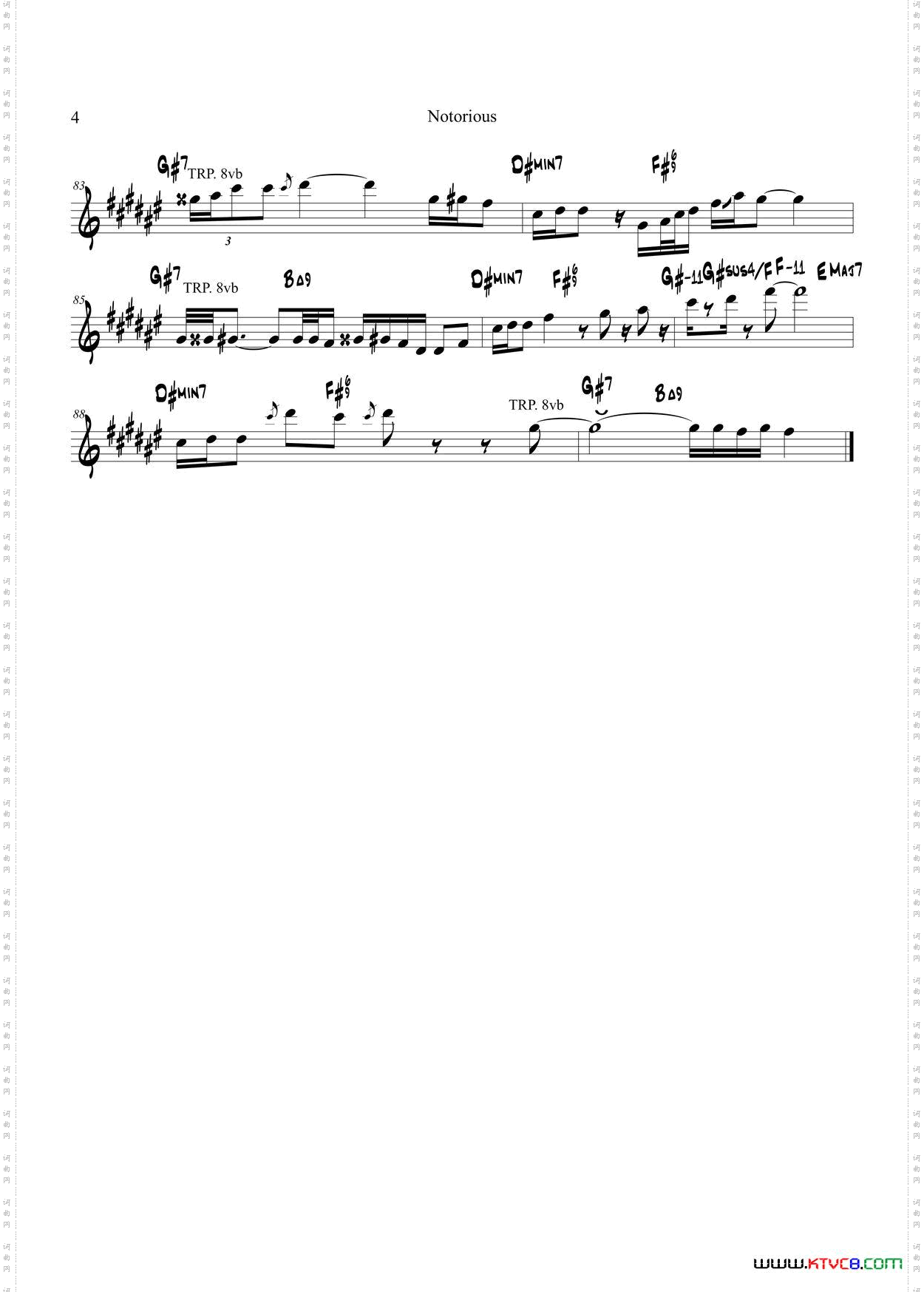 Notorious次中音萨克斯