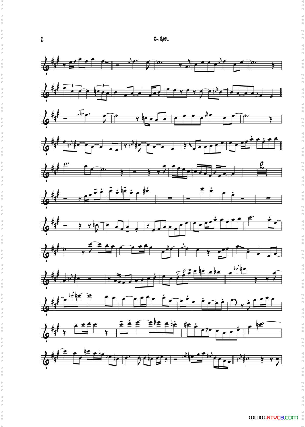 OhGirl中音萨克斯_Oh Girl中音萨克斯