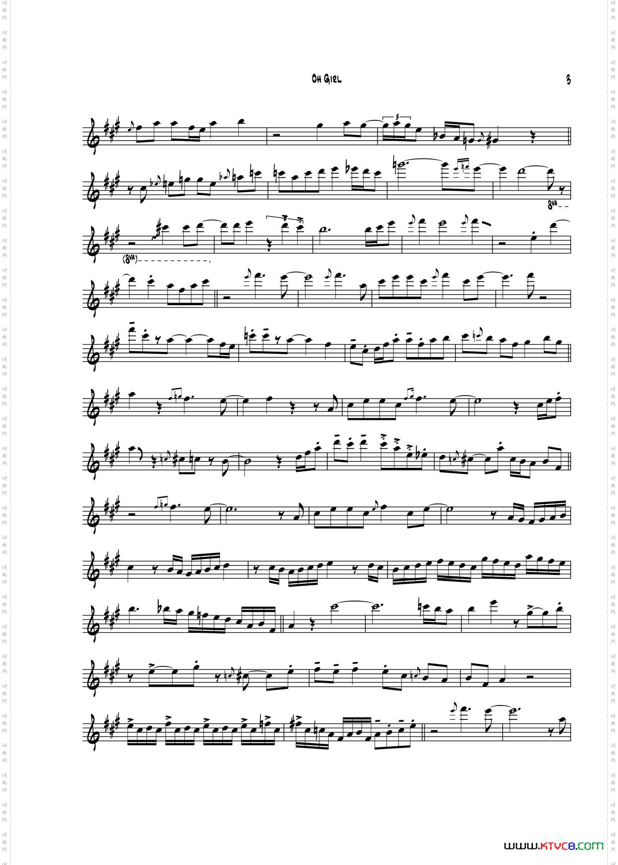 OhGirl中音萨克斯_Oh Girl中音萨克斯