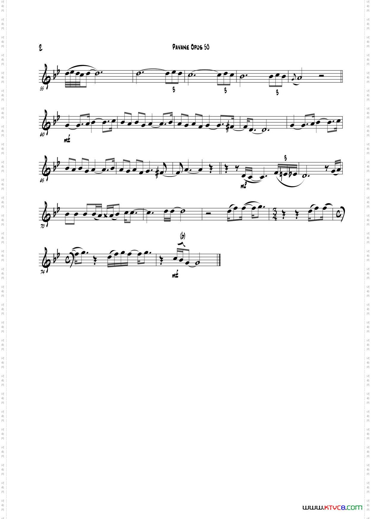 PavaneOpus50bBPart_Pavane Opus 50bB Part