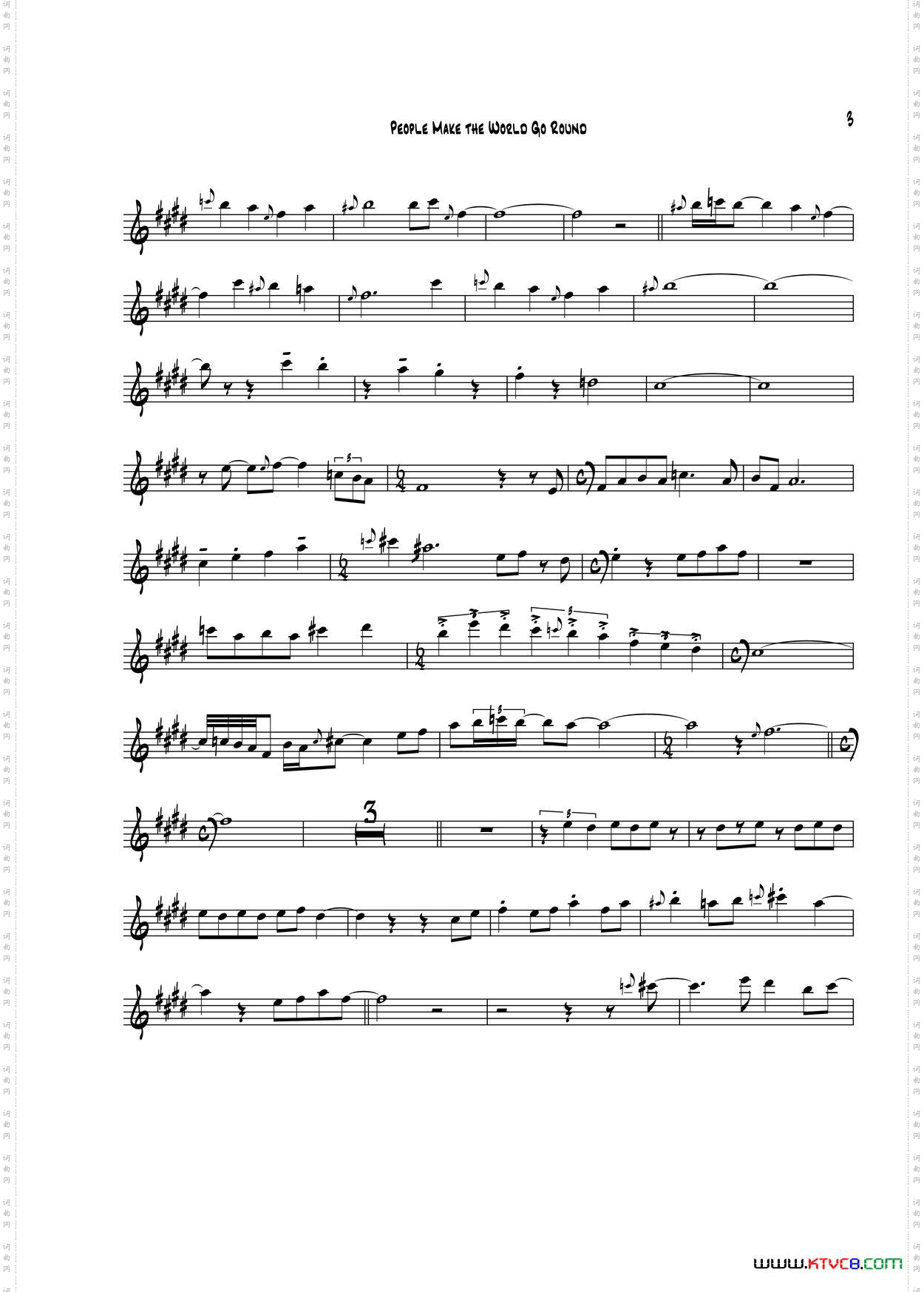 PeopleMakeTheWorldGoRound次中音萨克斯_People Make The World Go Round次中音萨克斯
