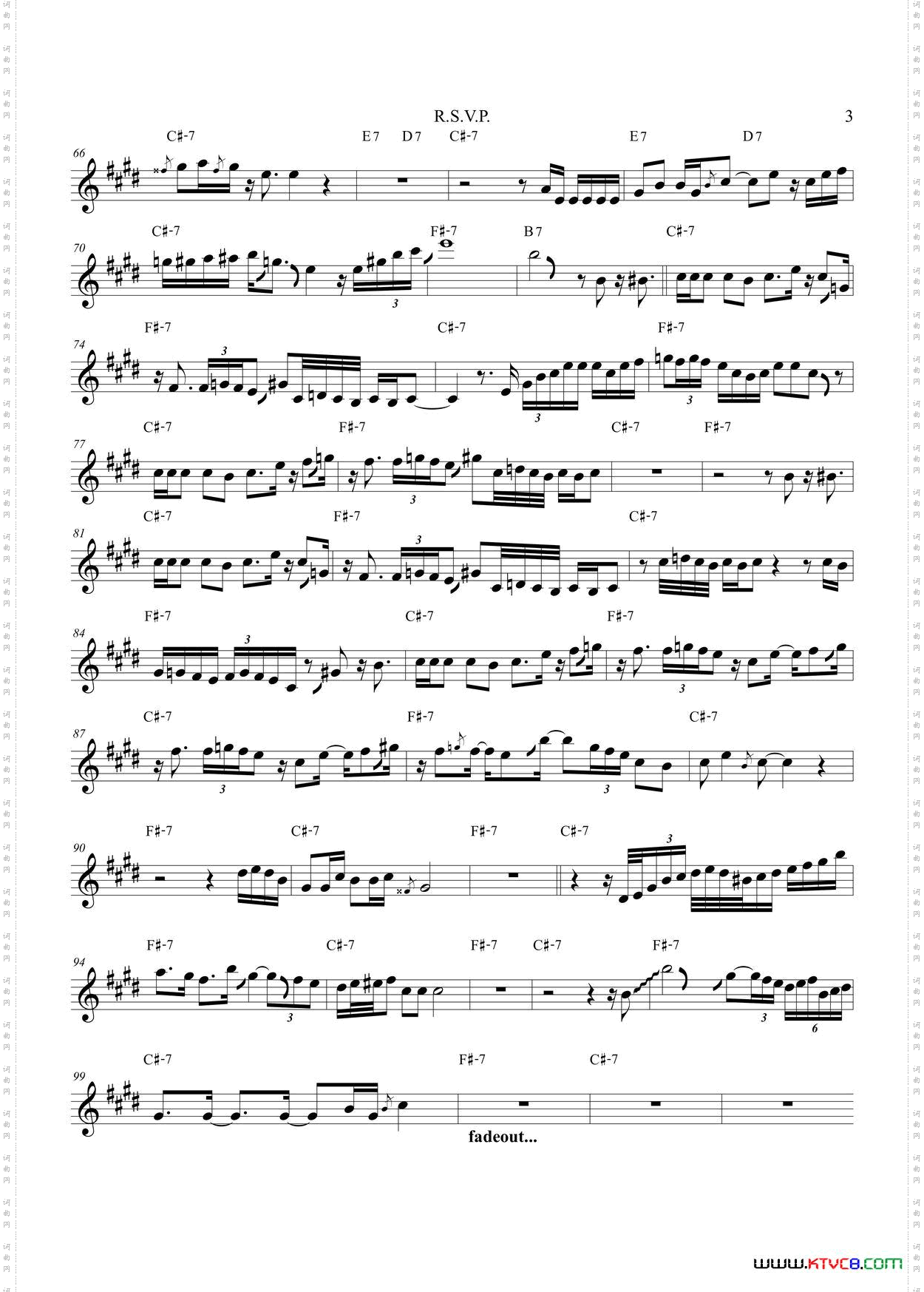 R.S.V.P中音萨克斯