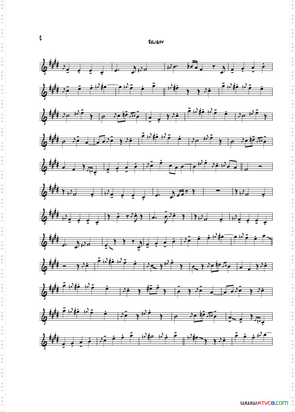 Religify中音萨克斯