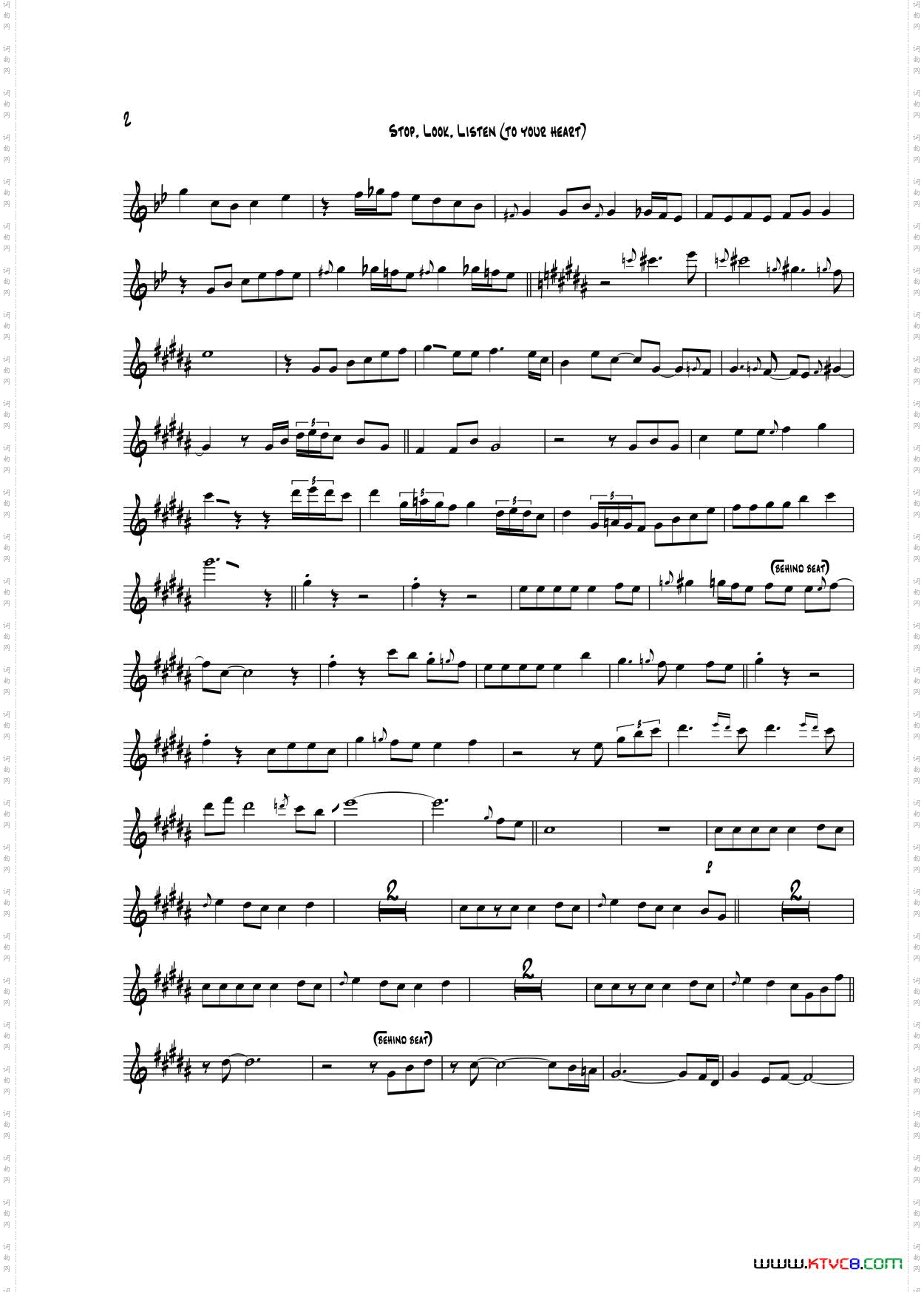 StopLookListen次中音萨克斯_Stop Look Listen次中音萨克斯