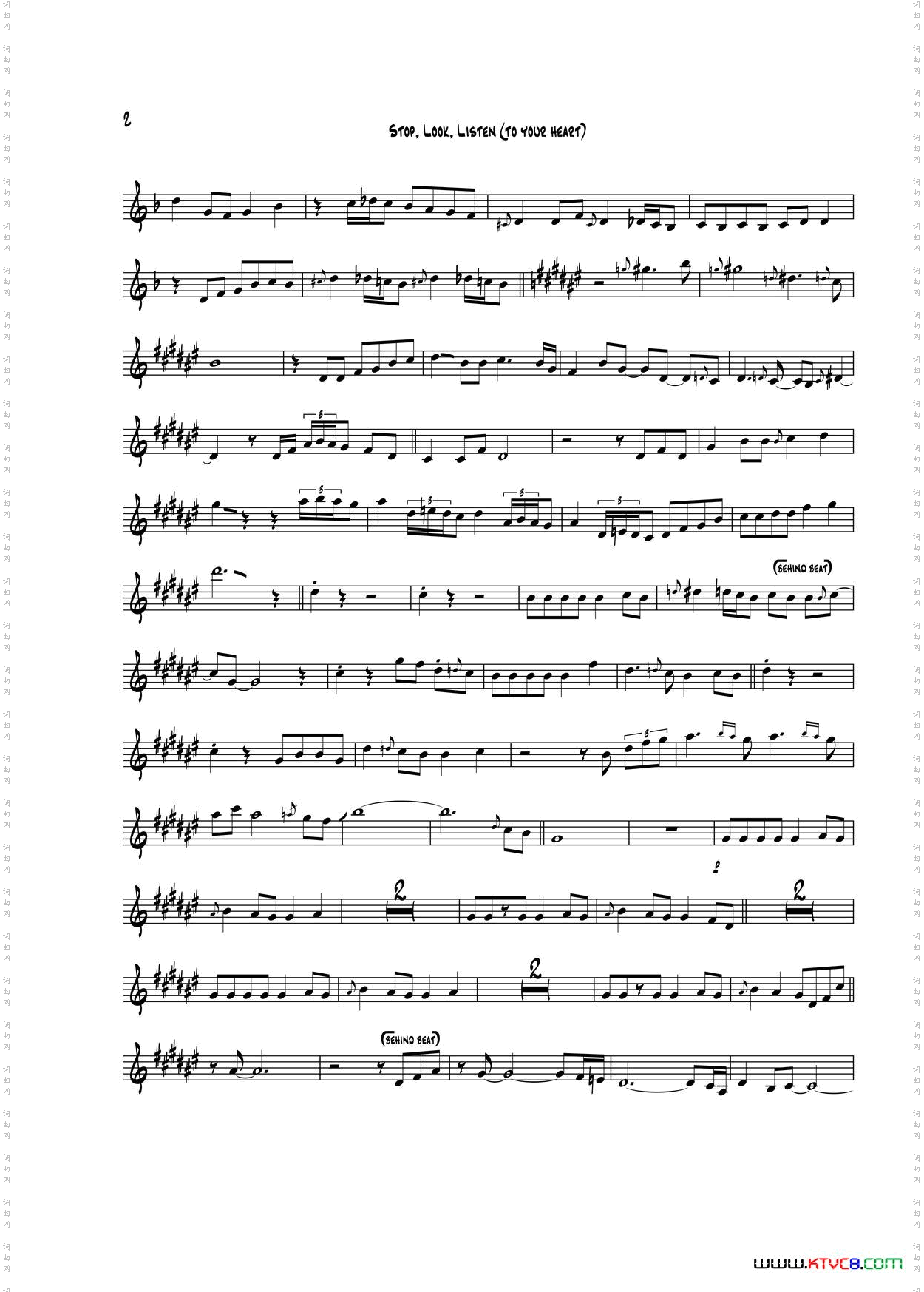 StopLookListen中音萨克斯_Stop Look Listen中音萨克斯