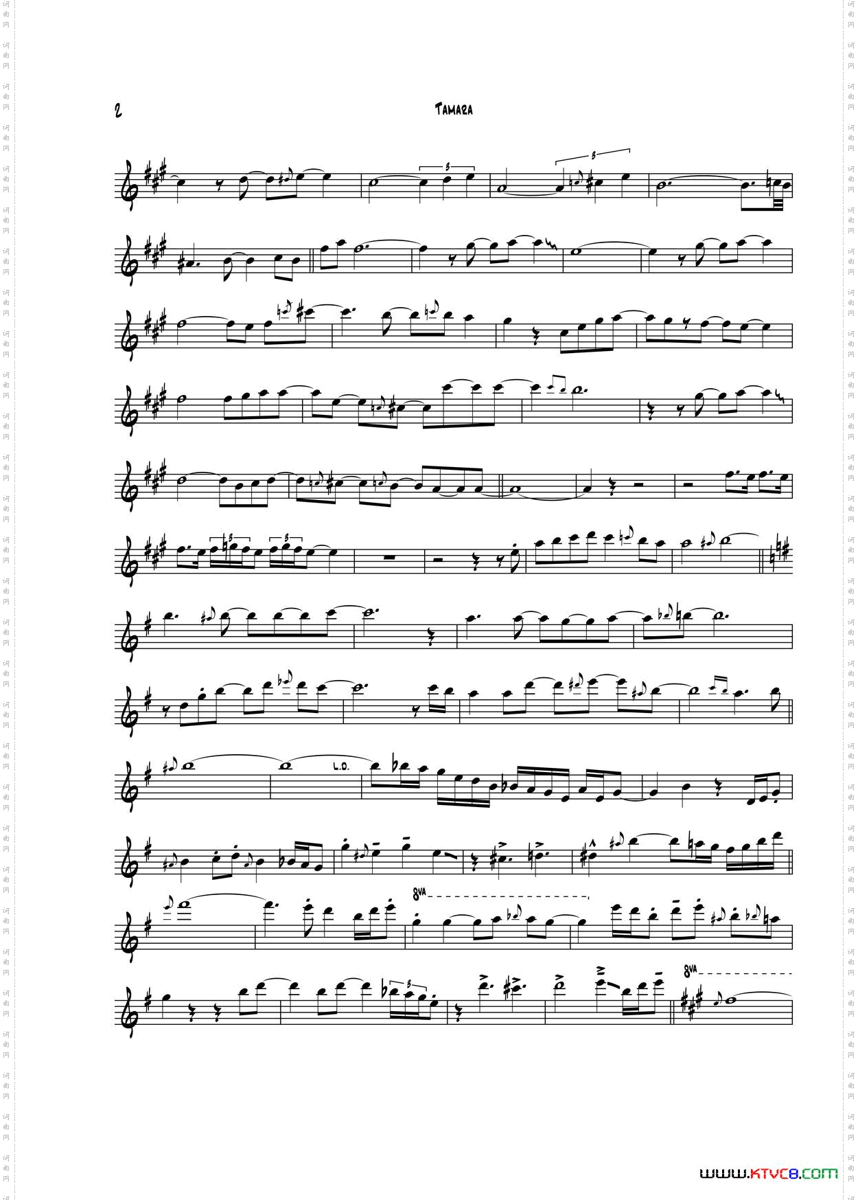 Tamara中音萨克斯