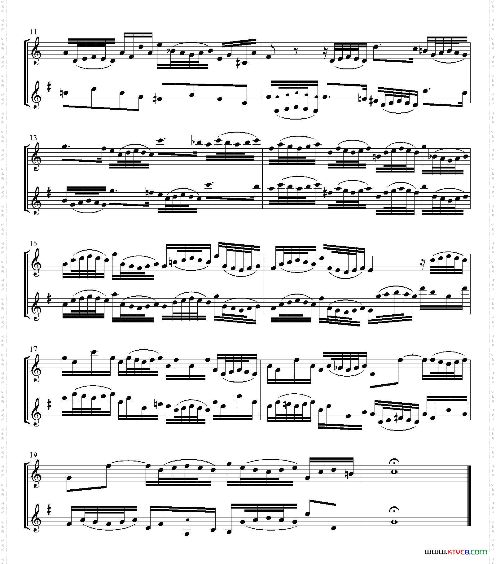 Inventions巴赫15首创意曲二重奏—14_Inventions 巴赫15首创意曲二重奏—14