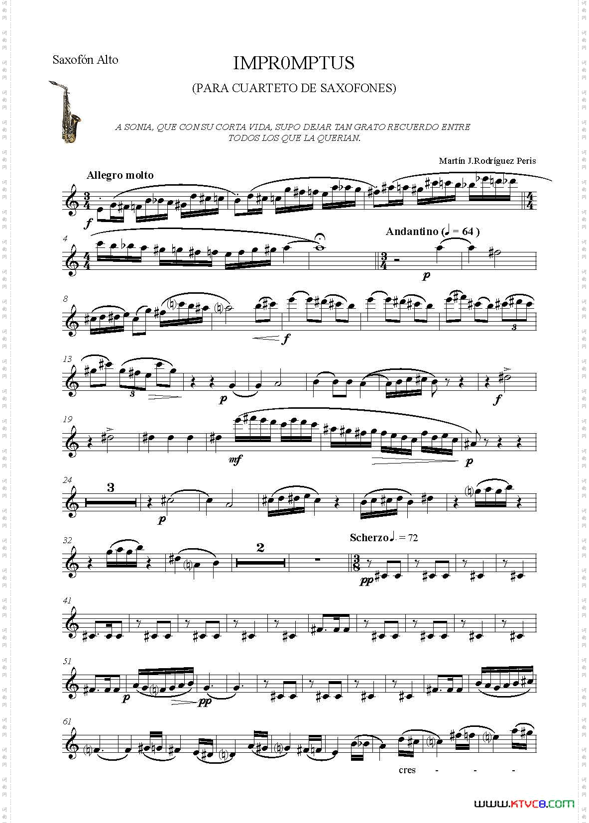 IMPROMTUS中音萨克斯分谱