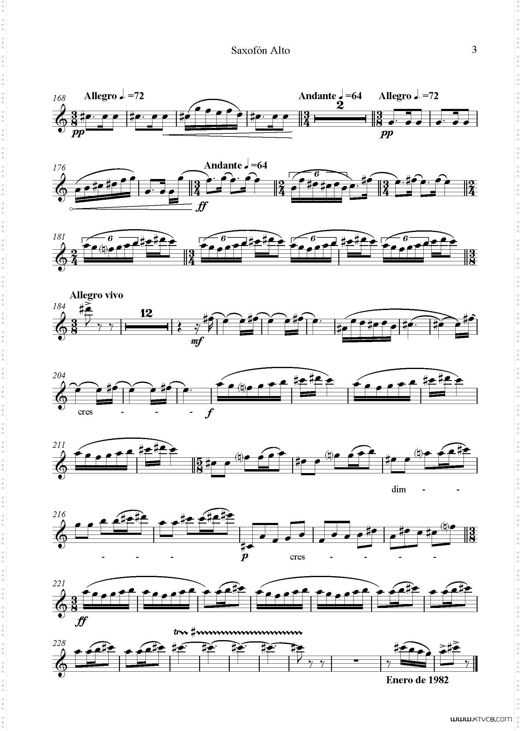 IMPROMTUS中音萨克斯分谱