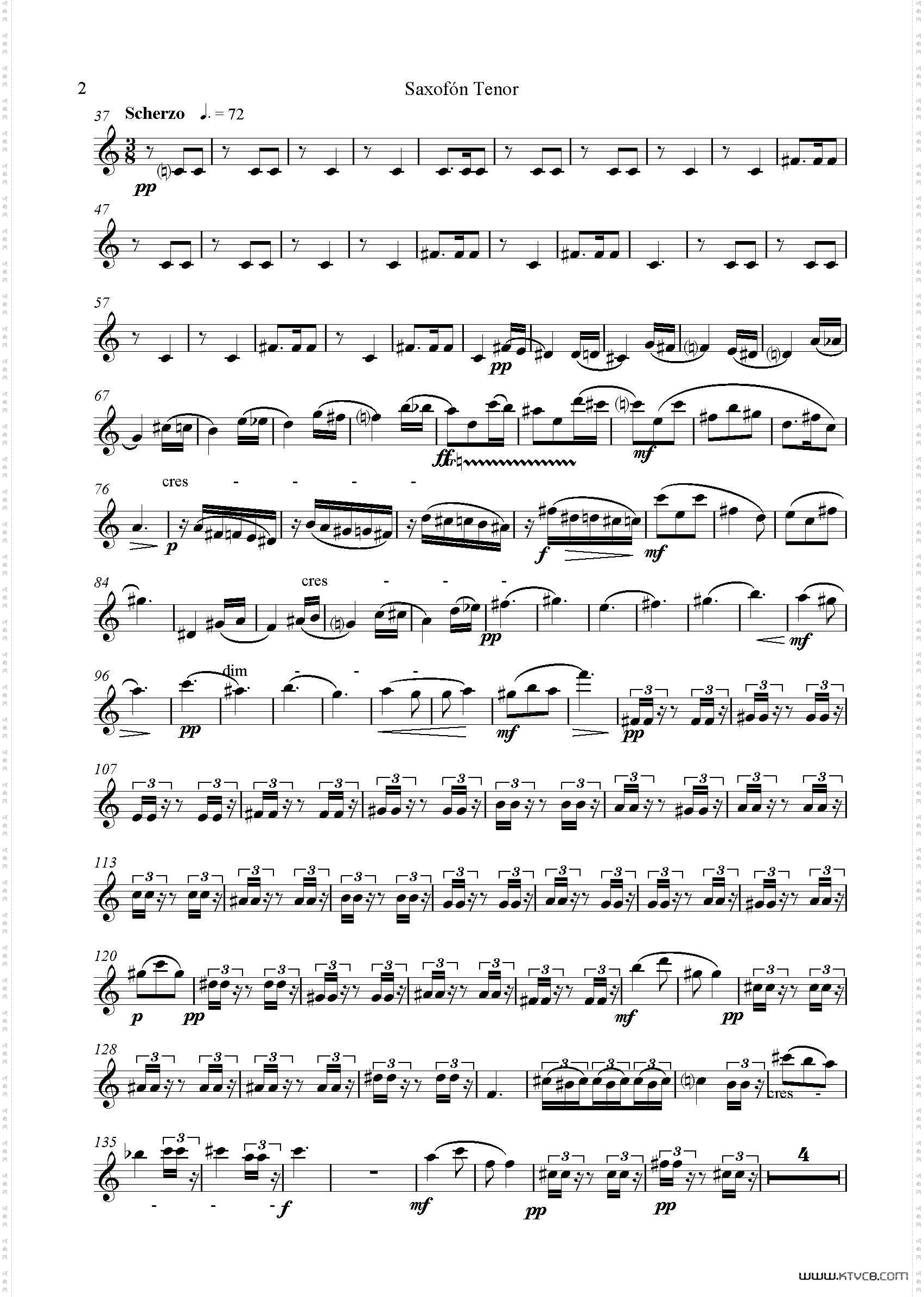 IMPROMTUS次中音萨克斯分谱