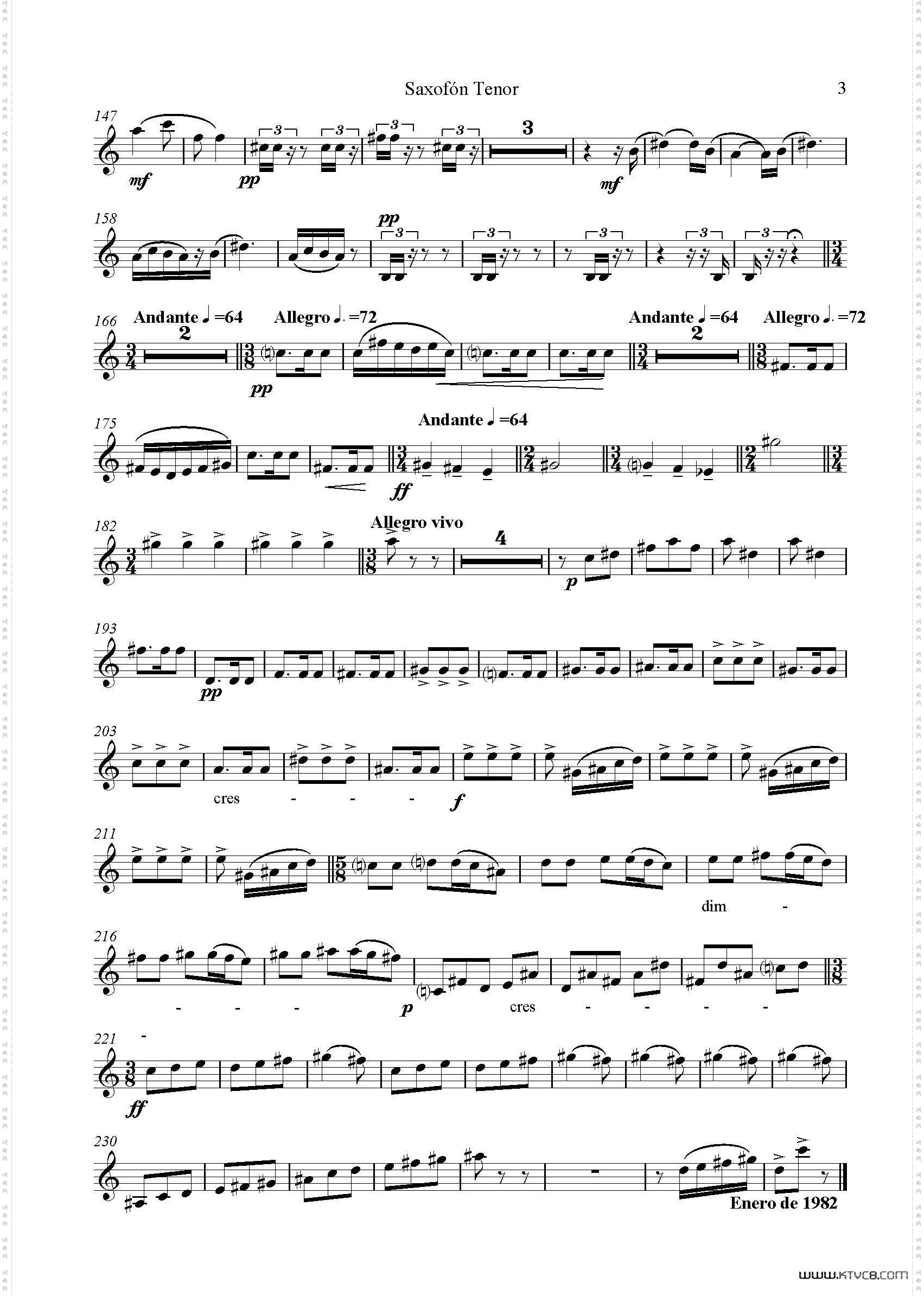 IMPROMTUS次中音萨克斯分谱