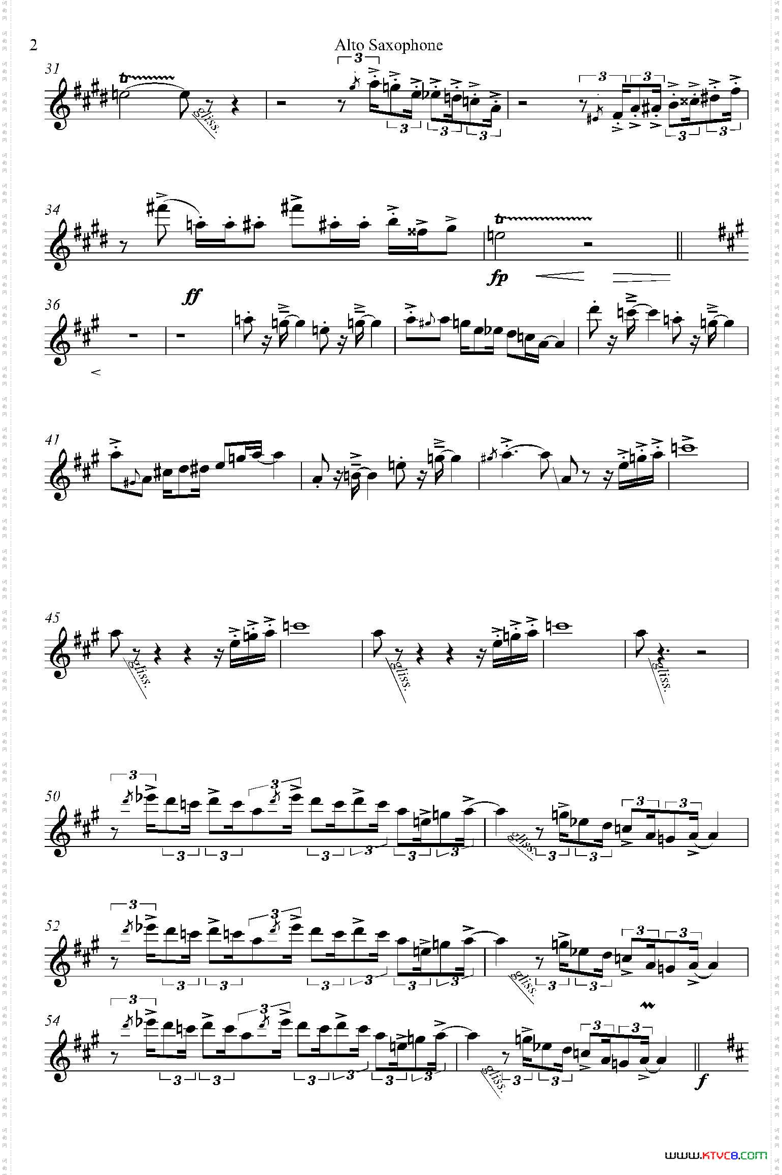 HUMORESKE中音萨克斯+钢琴伴奏