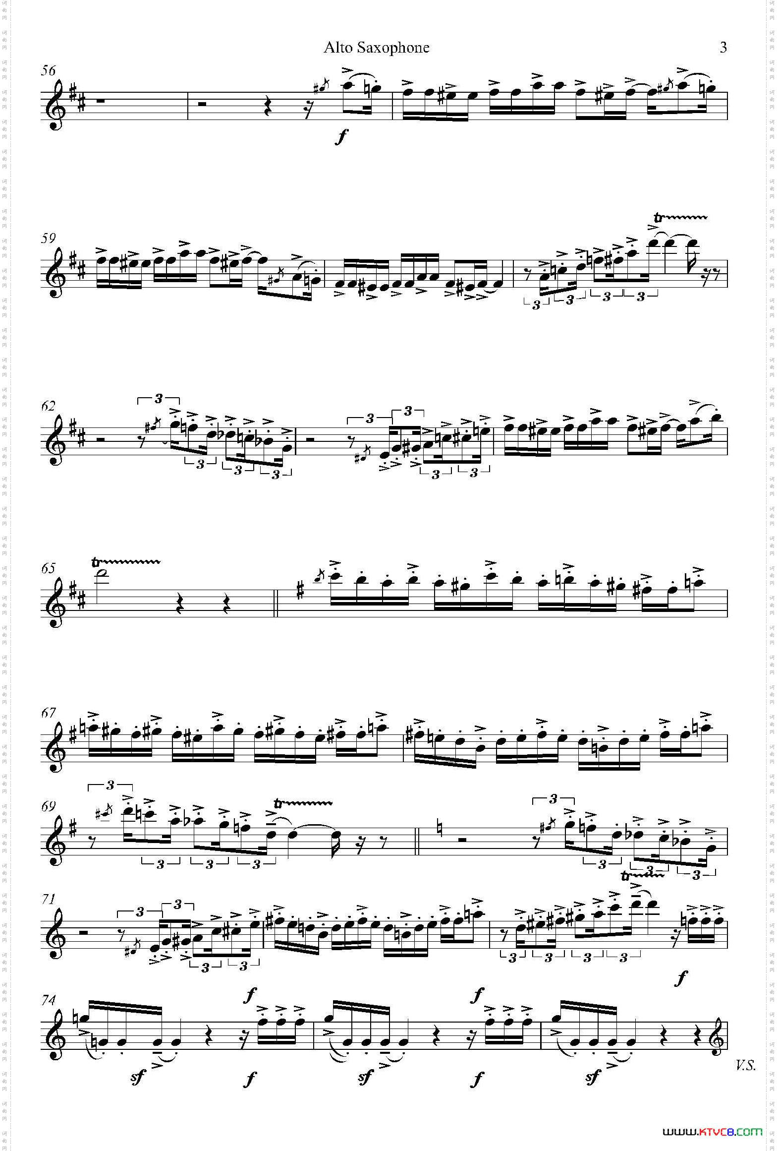 HUMORESKE中音萨克斯+钢琴伴奏