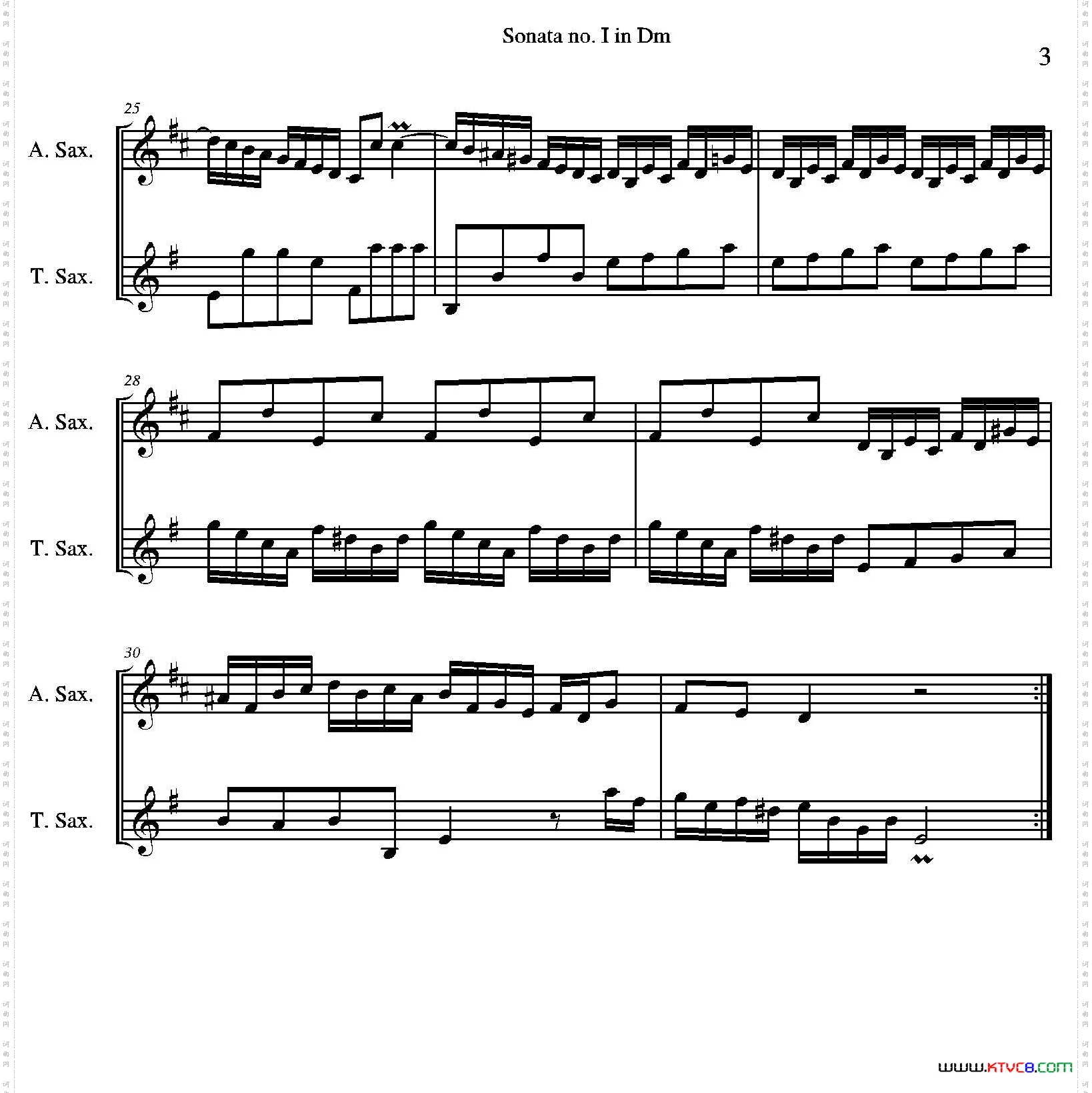 Sonatano.IinDm二重奏_Sonata no. I in Dm二重奏