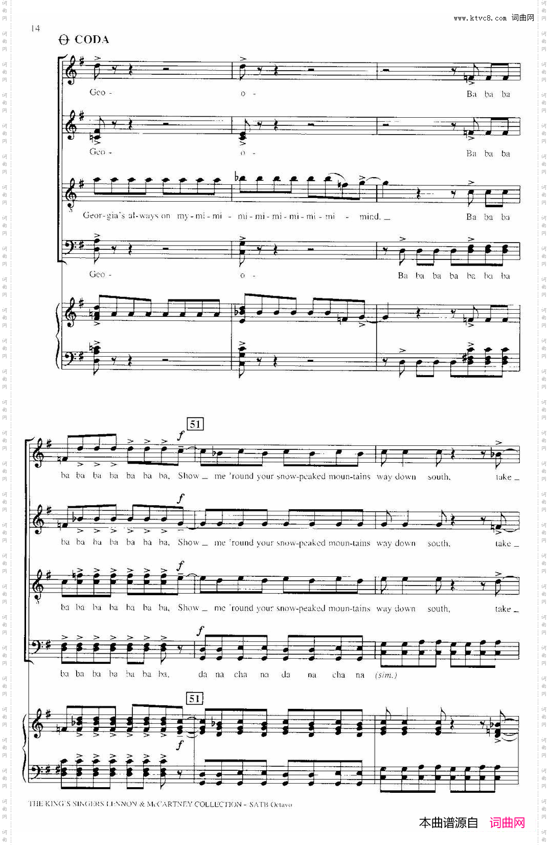 BackintheU·S·S·R·_ 四重奏+钢琴伴奏