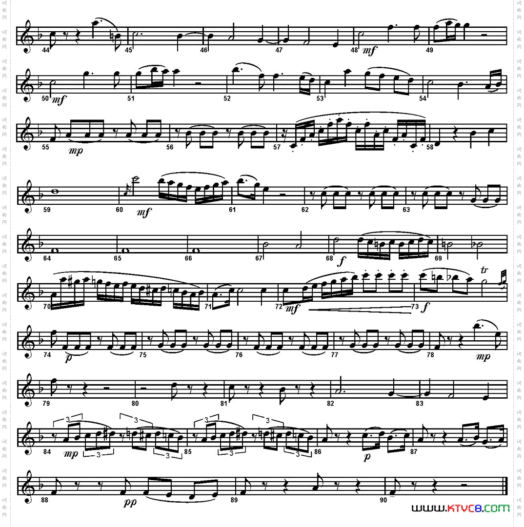 SERENADENo·11inEb,K·375Part3四重奏·高音萨克斯分谱_SERENADE No·11 in Eb,K·375 Part 3四重奏·高音萨克斯分谱