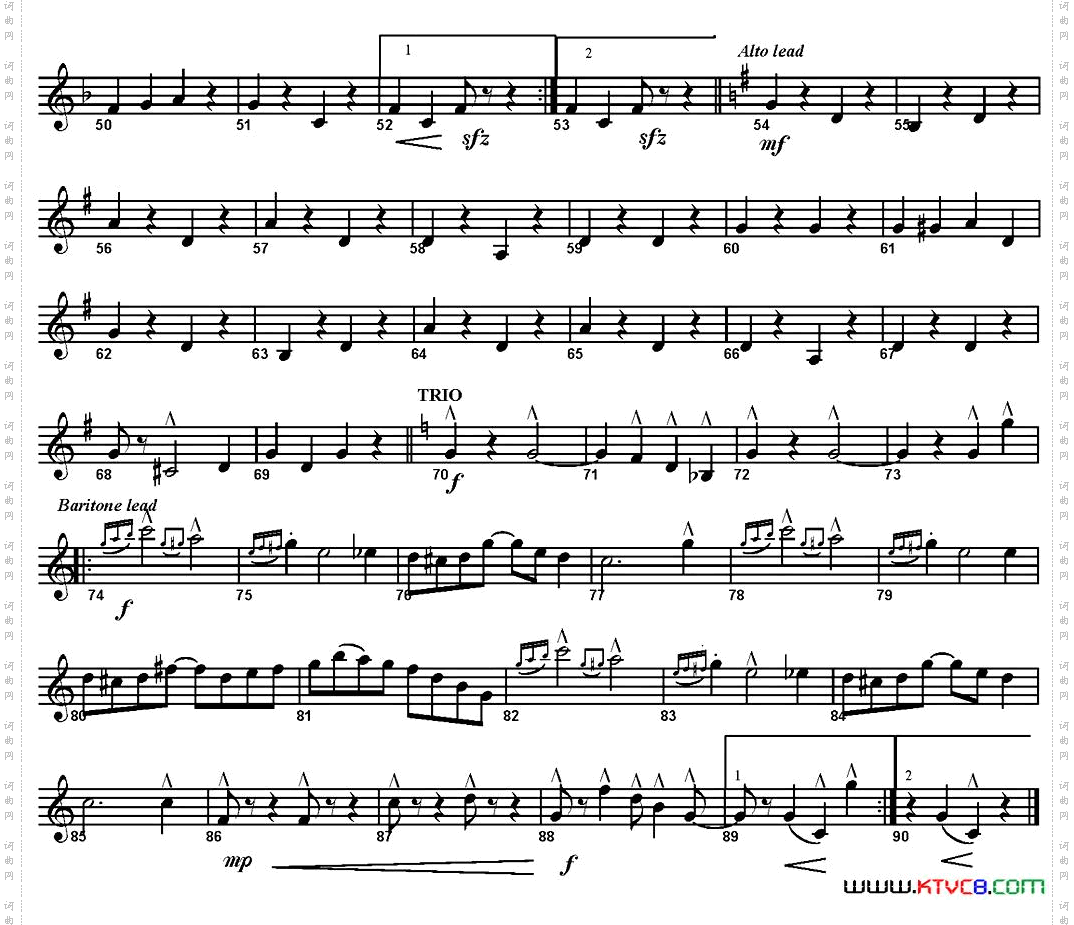 SAXOPHOBIA四重奏·上低音萨克斯分谱