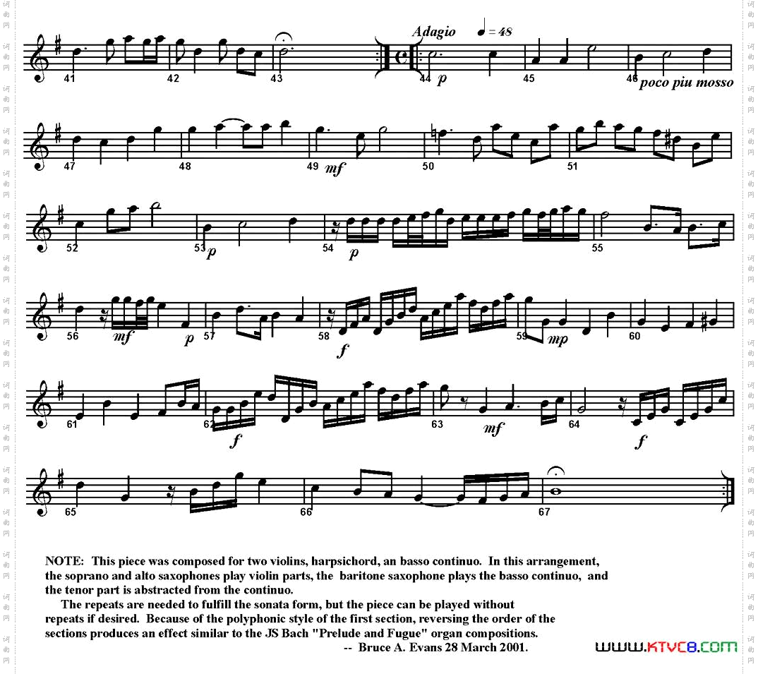 LaRaspona四重奏·次中音萨克斯分谱_La Raspona四重奏·次中音萨克斯分谱