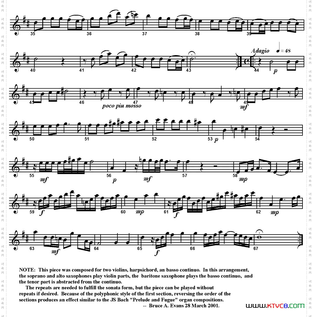 LaRaspona四重奏·中音萨克斯分谱_La Raspona四重奏·中音萨克斯分谱