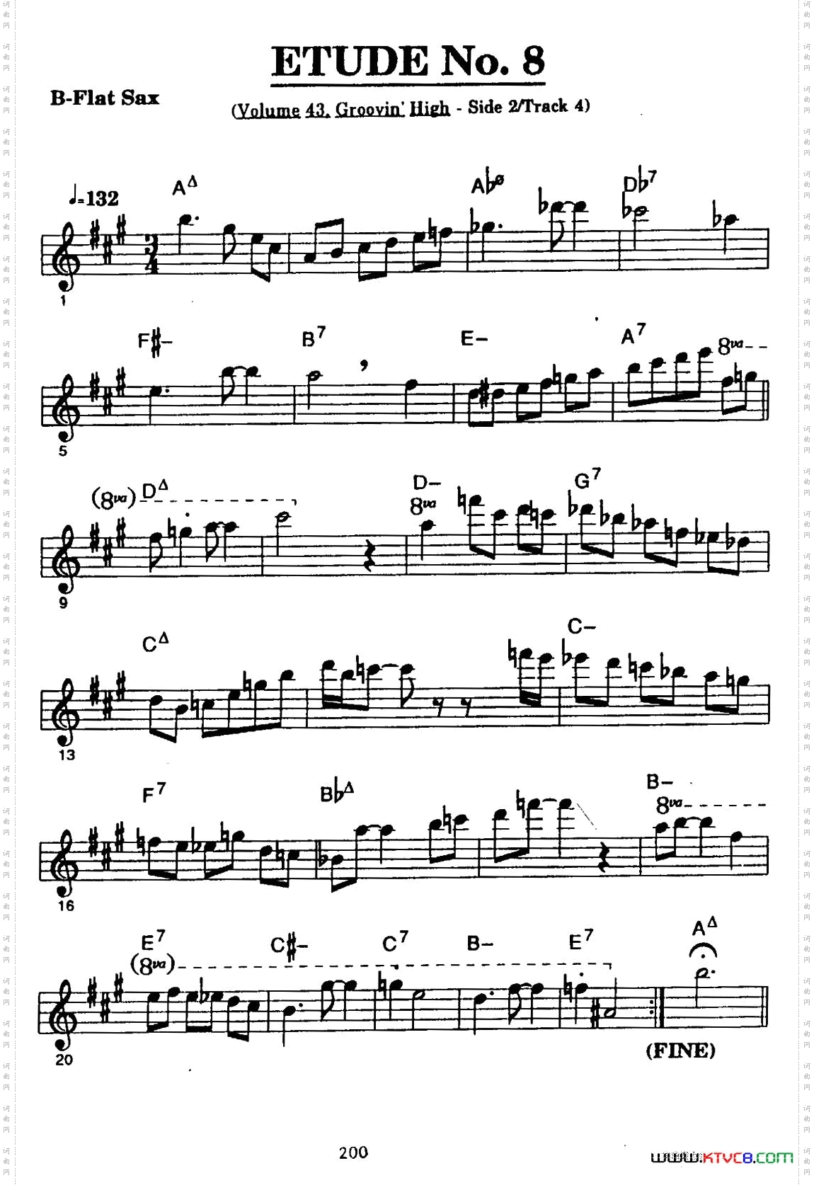 爵士乐超吹练习曲八