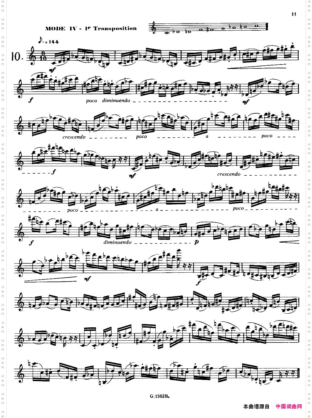 拉库尔萨克斯管练习曲28首6—10