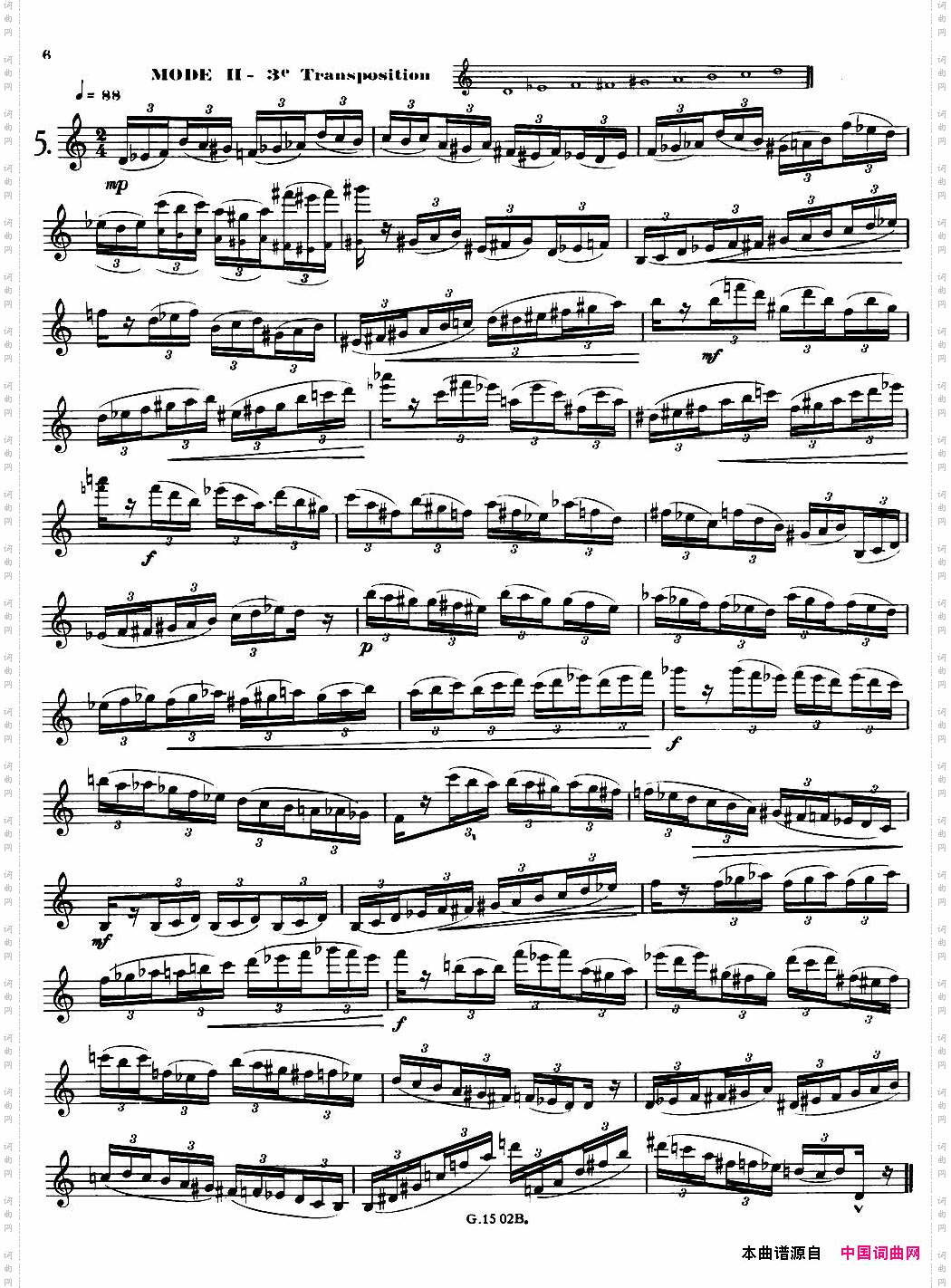 拉库尔萨克斯管练习曲28首1—5