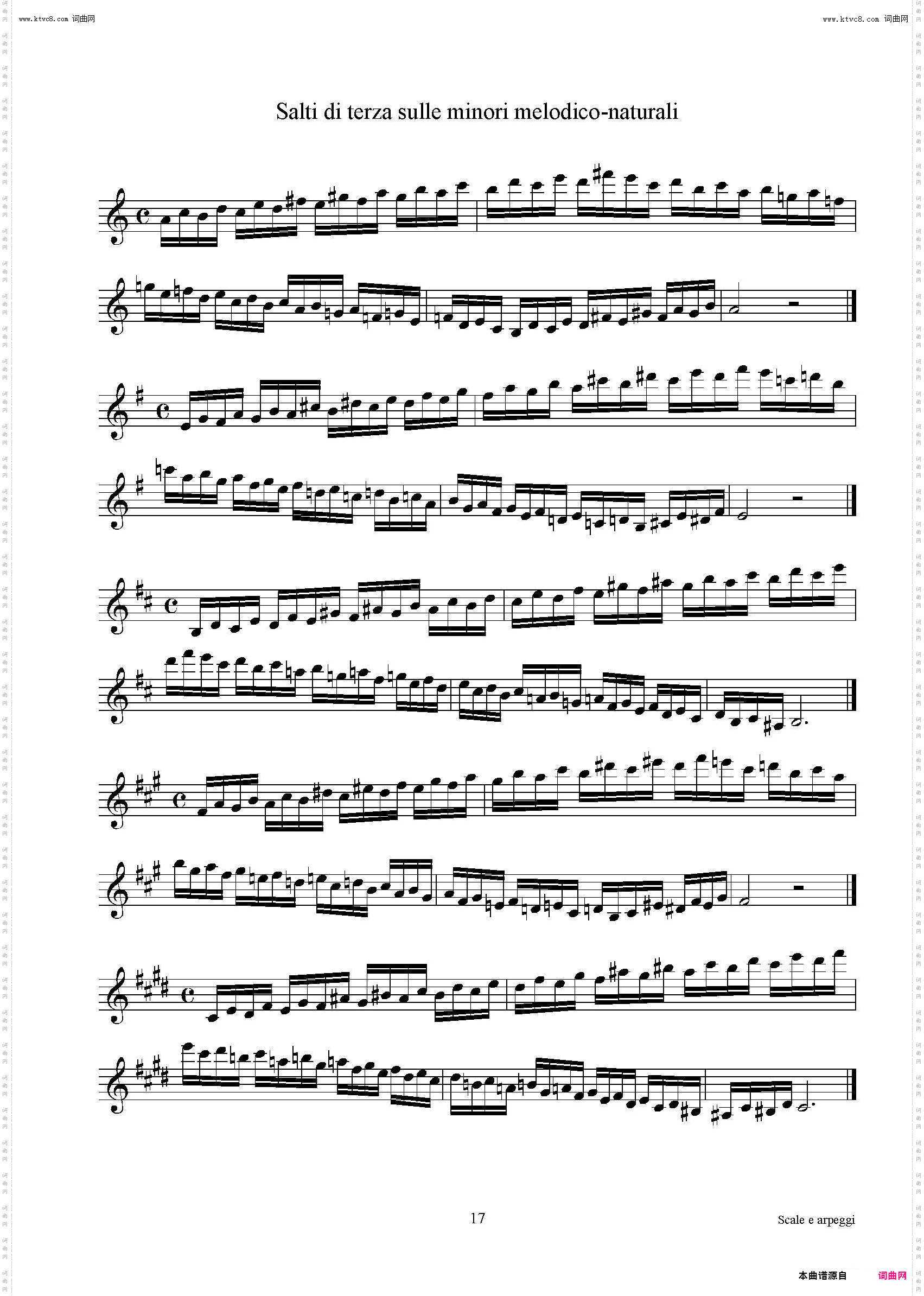 实用的萨克斯音阶练习曲集_P16——30