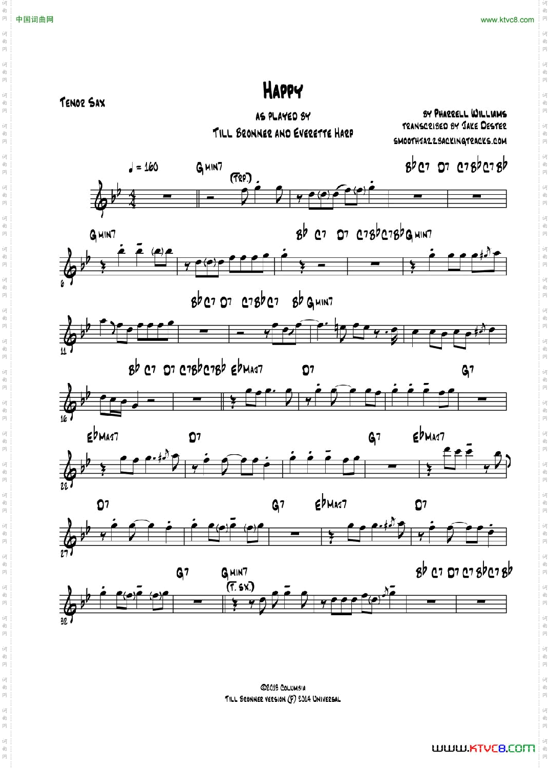 Happy次中音萨克斯